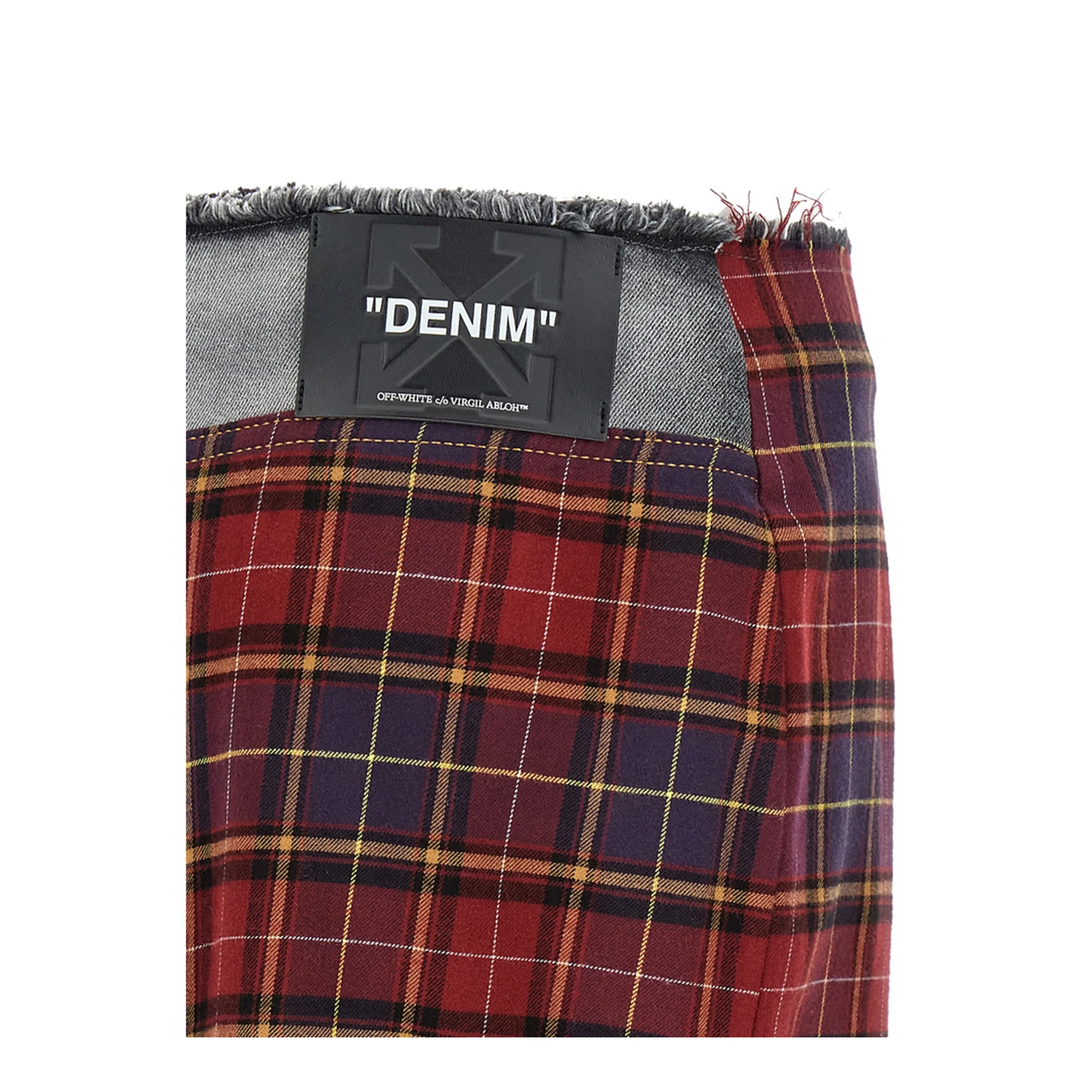 Flannel Denim Skirt - Image 3