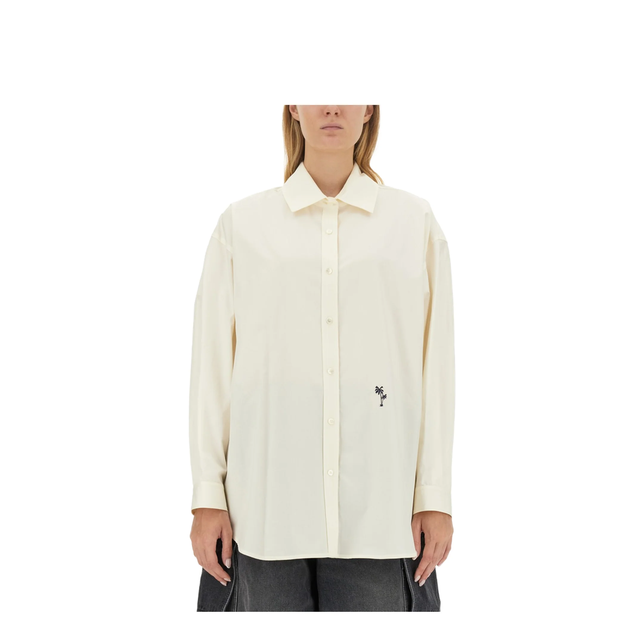 Shirt with Embroidered Logo