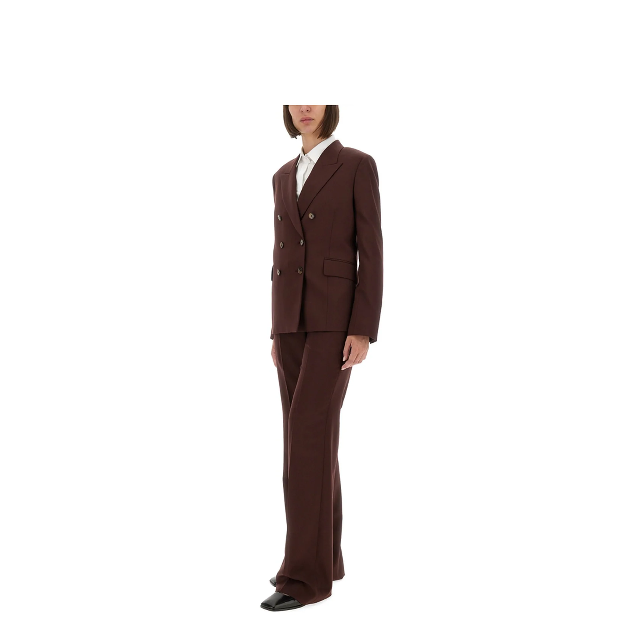 Double-Breasted Wool Blazer - Image 2