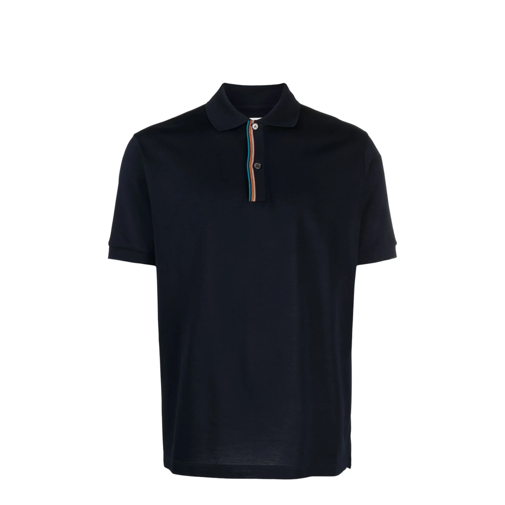 Rainbow-Stripe Cotton Polo Shirt