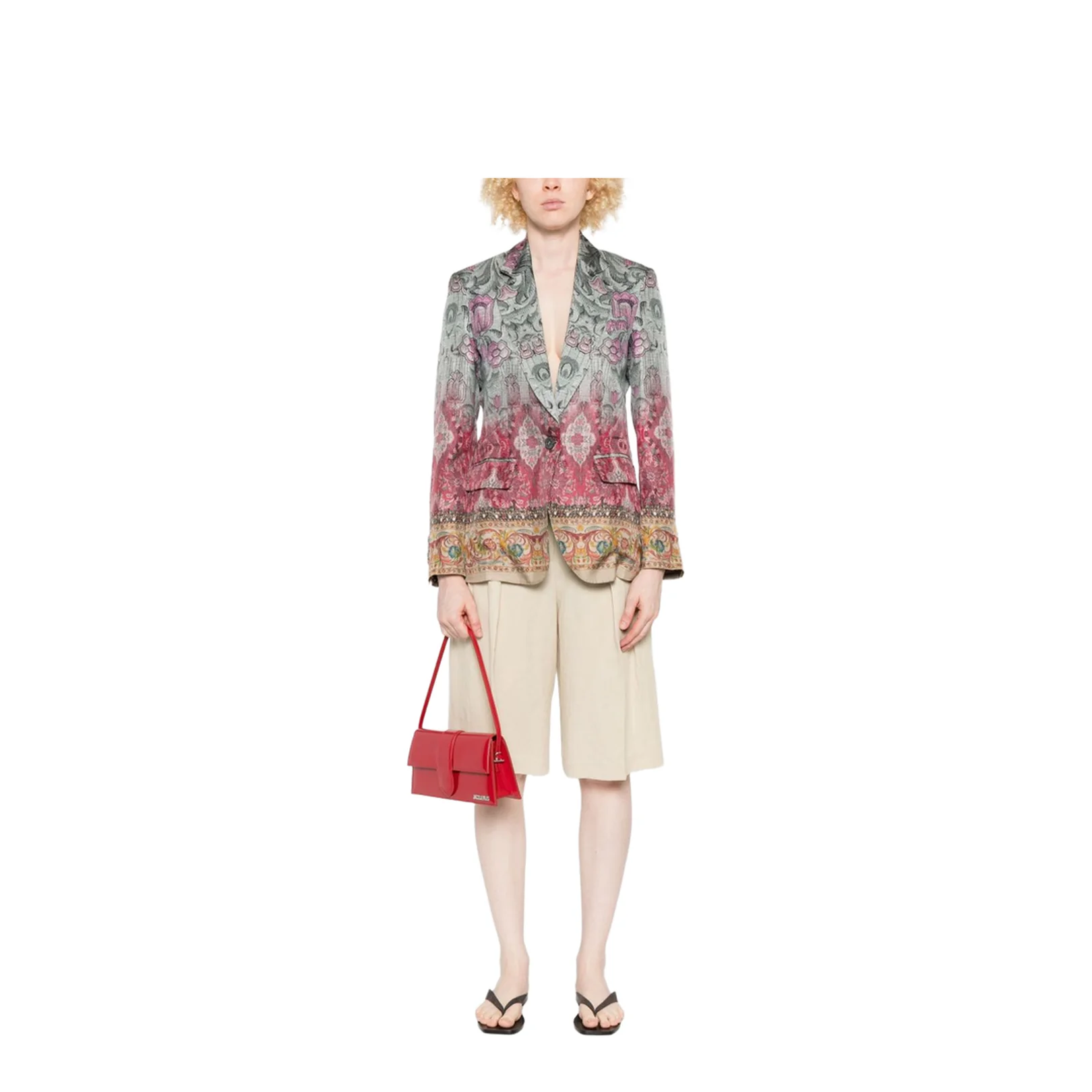 Silk Single-Breasted Jacket - Image 5