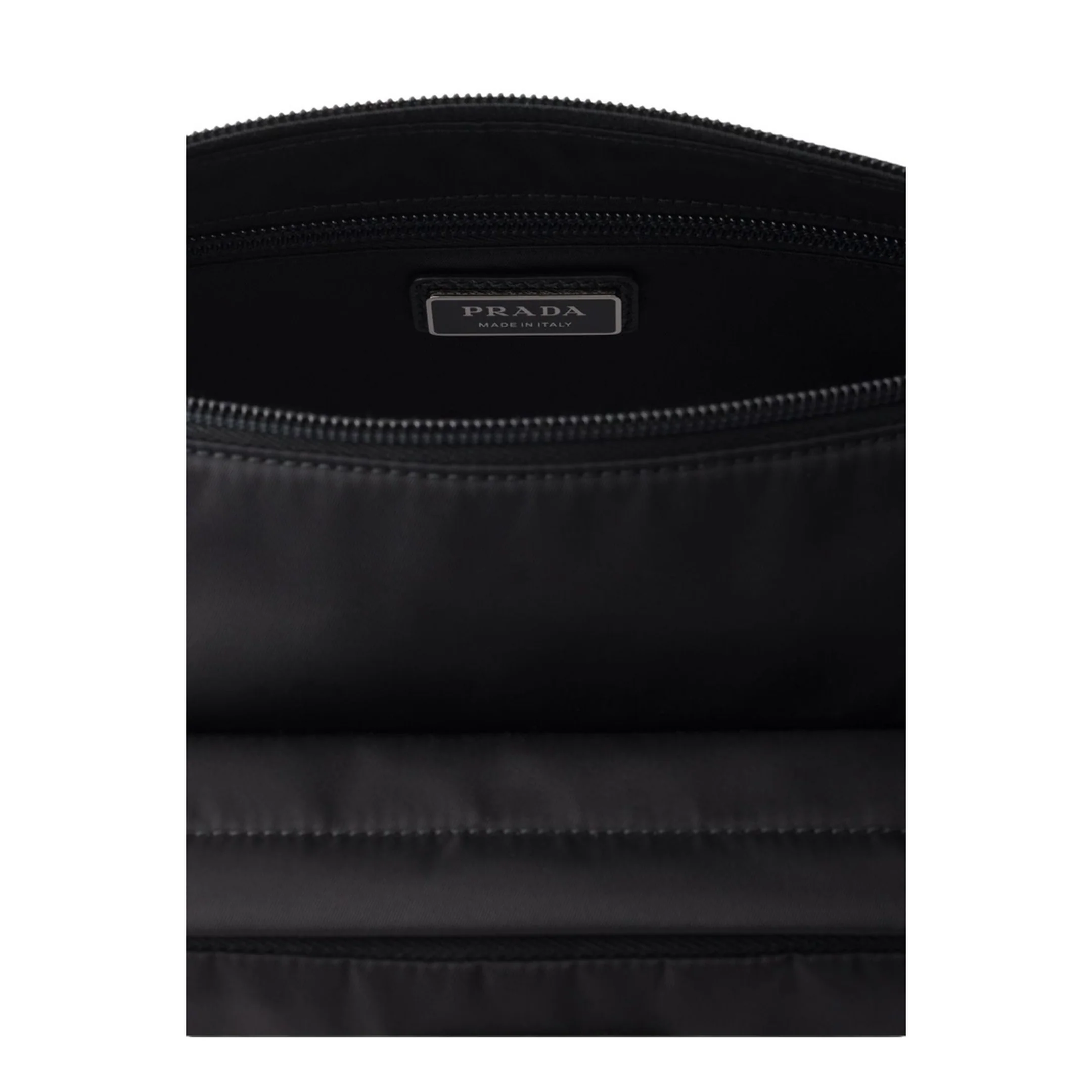 Black Medium Re-Nylon and Saffiano Leather Shoulder Bag - Image 2