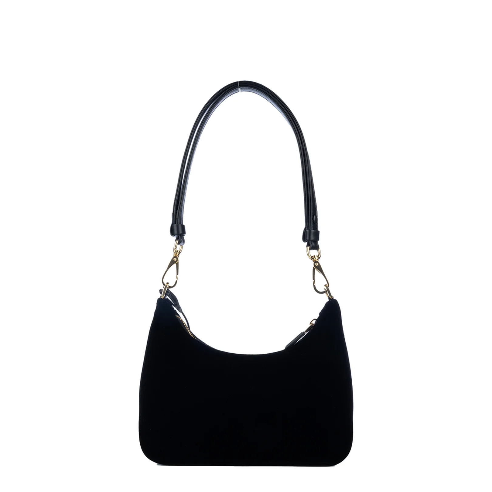 Black Velvet Mini Shoulder Bag - Image 3
