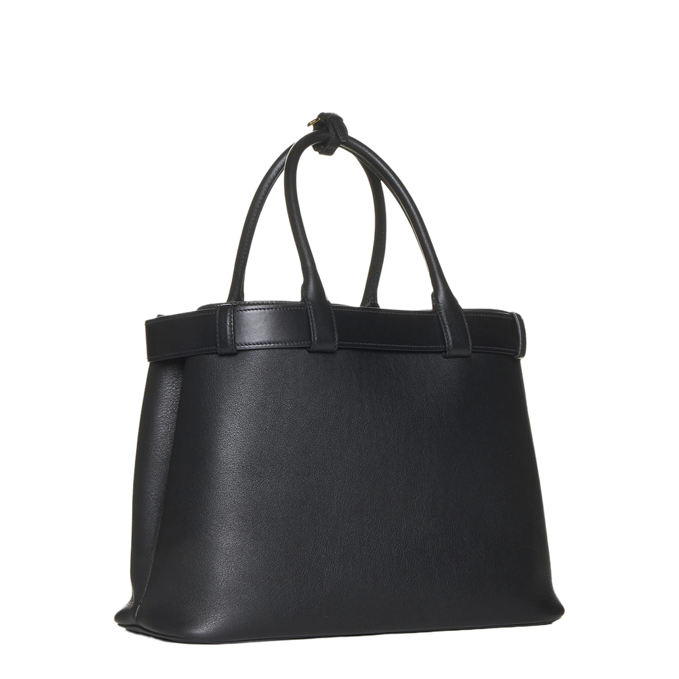 Buckle Large Leather Handbag - Image 4