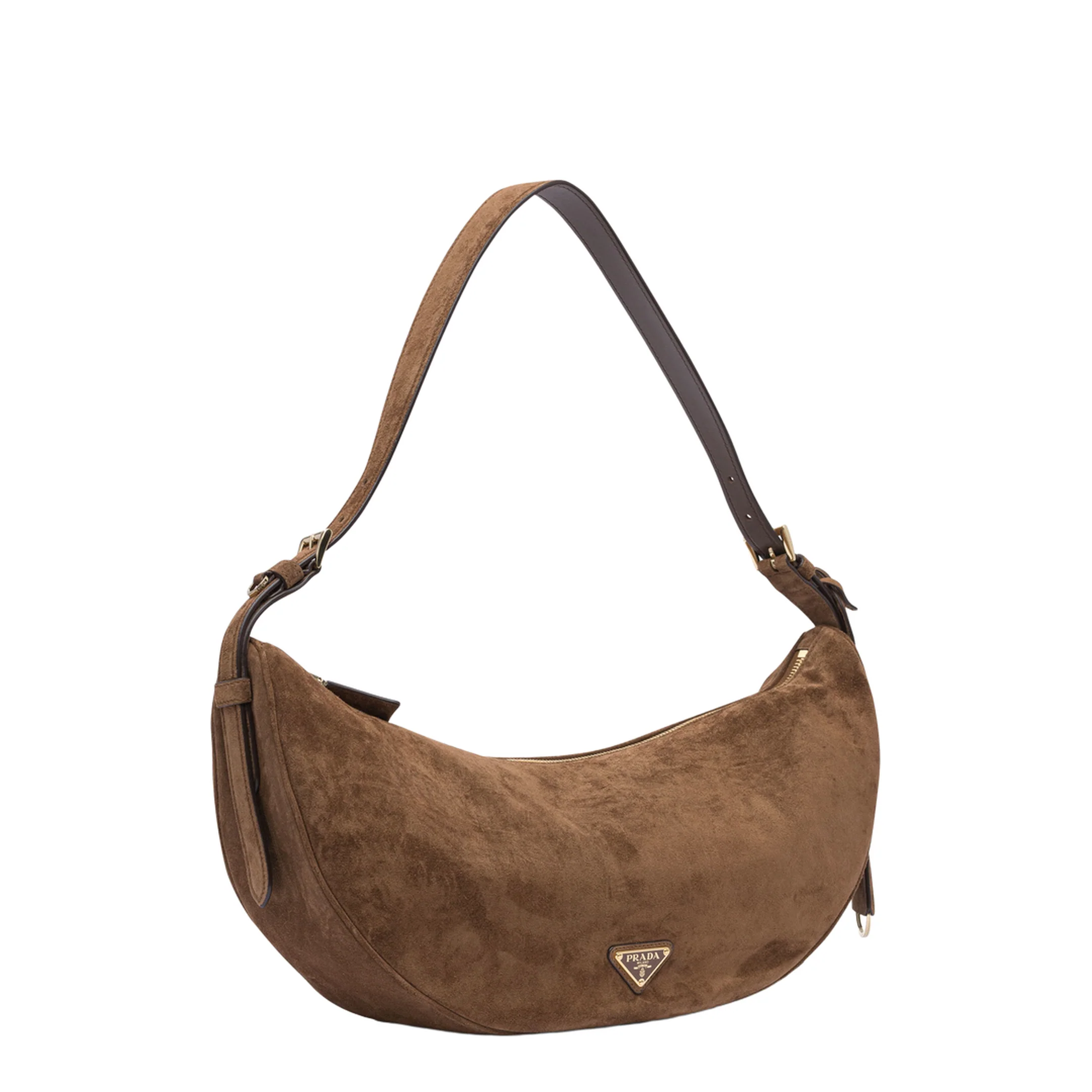 Demi-lune Suede Shoulder Bag - Image 2