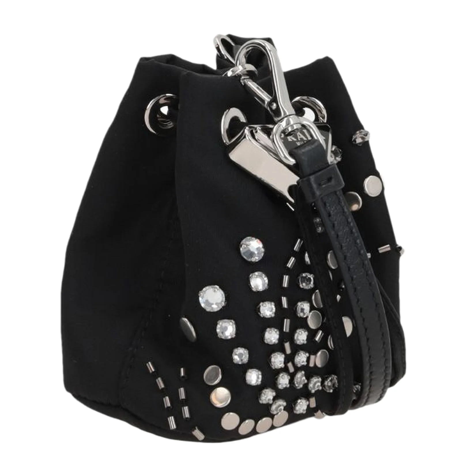 Logo Appliqué Studded Bucket Bag - Image 3