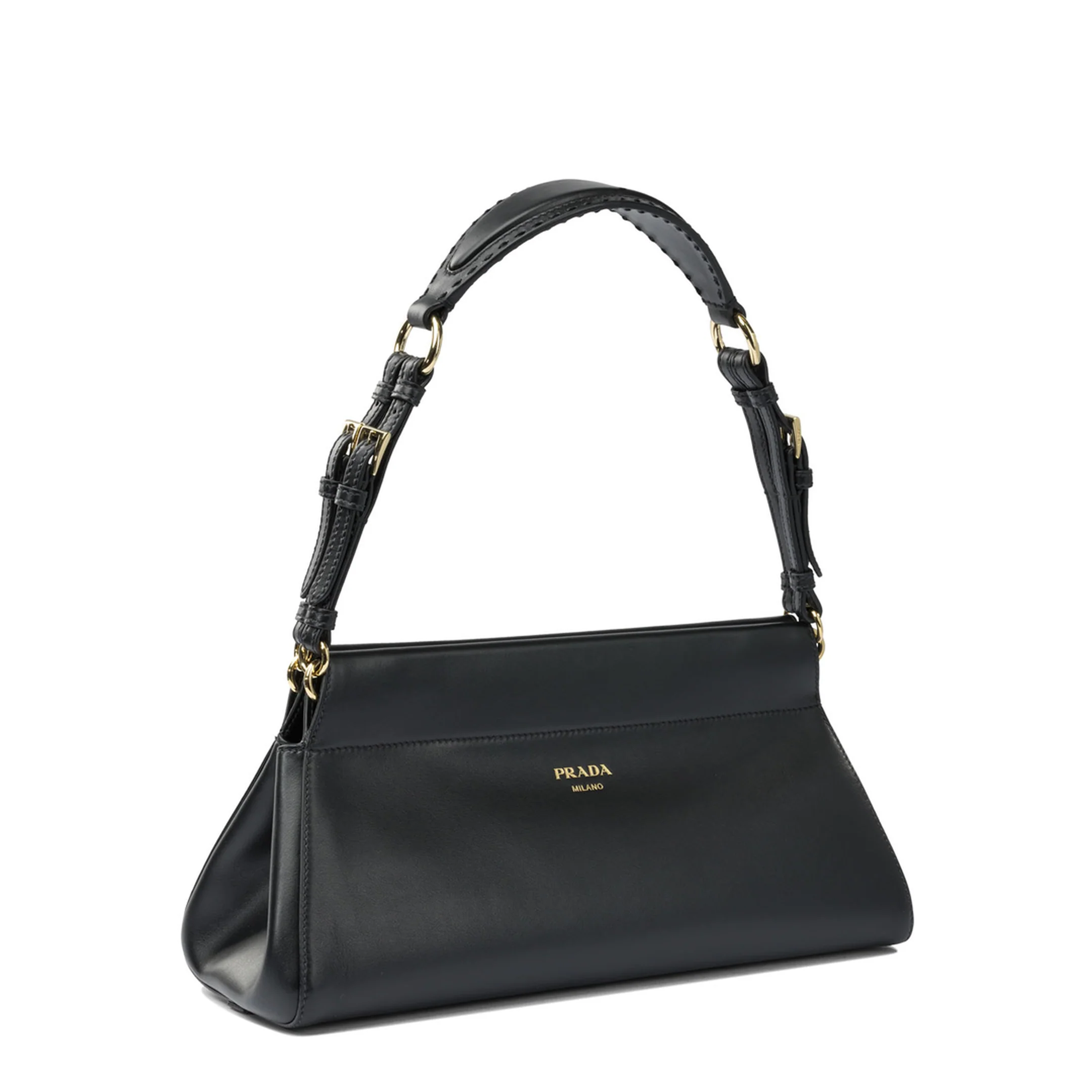 Enchaîné Medium Leather Bag Black - Image 2