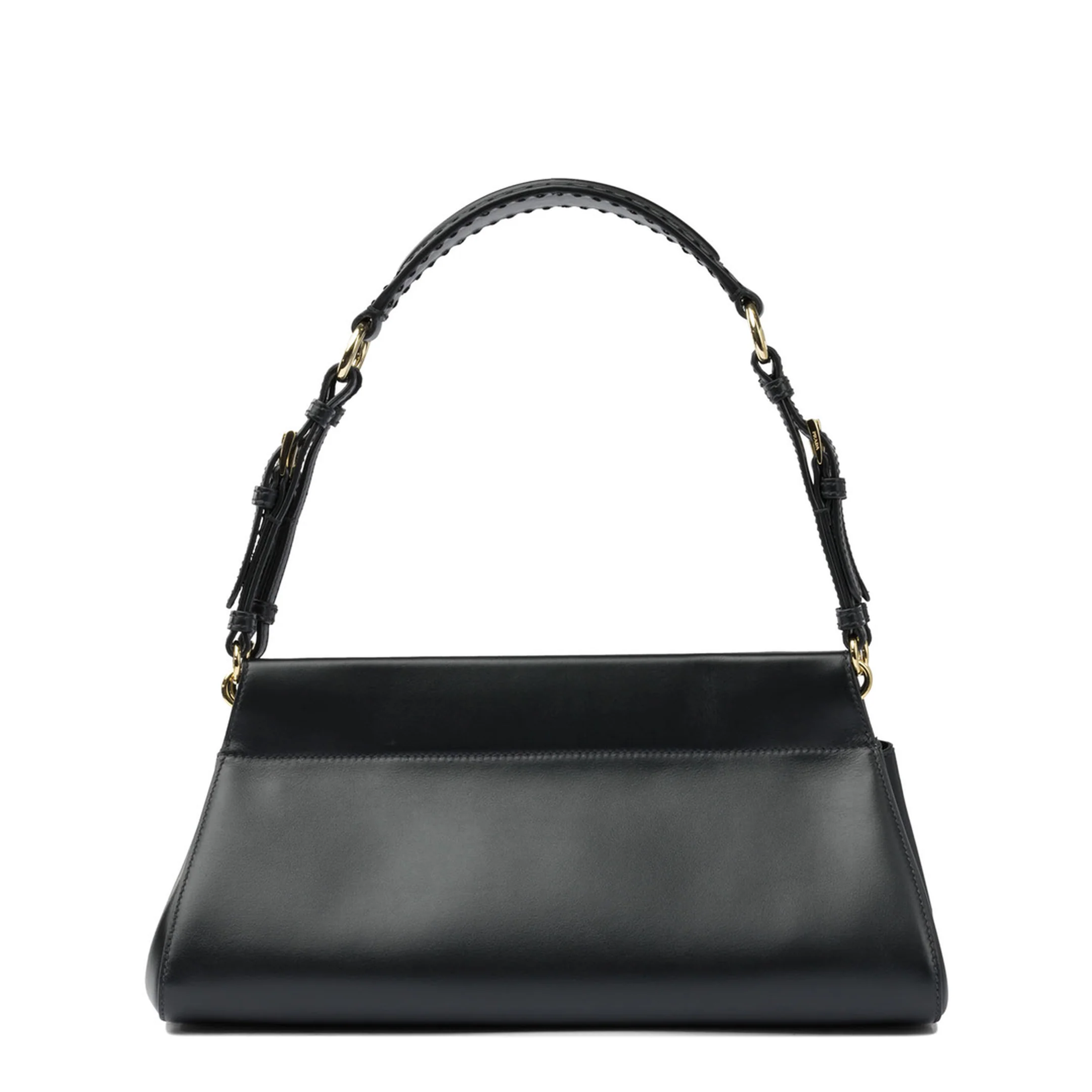 Enchaîné Medium Leather Bag Black - Image 3