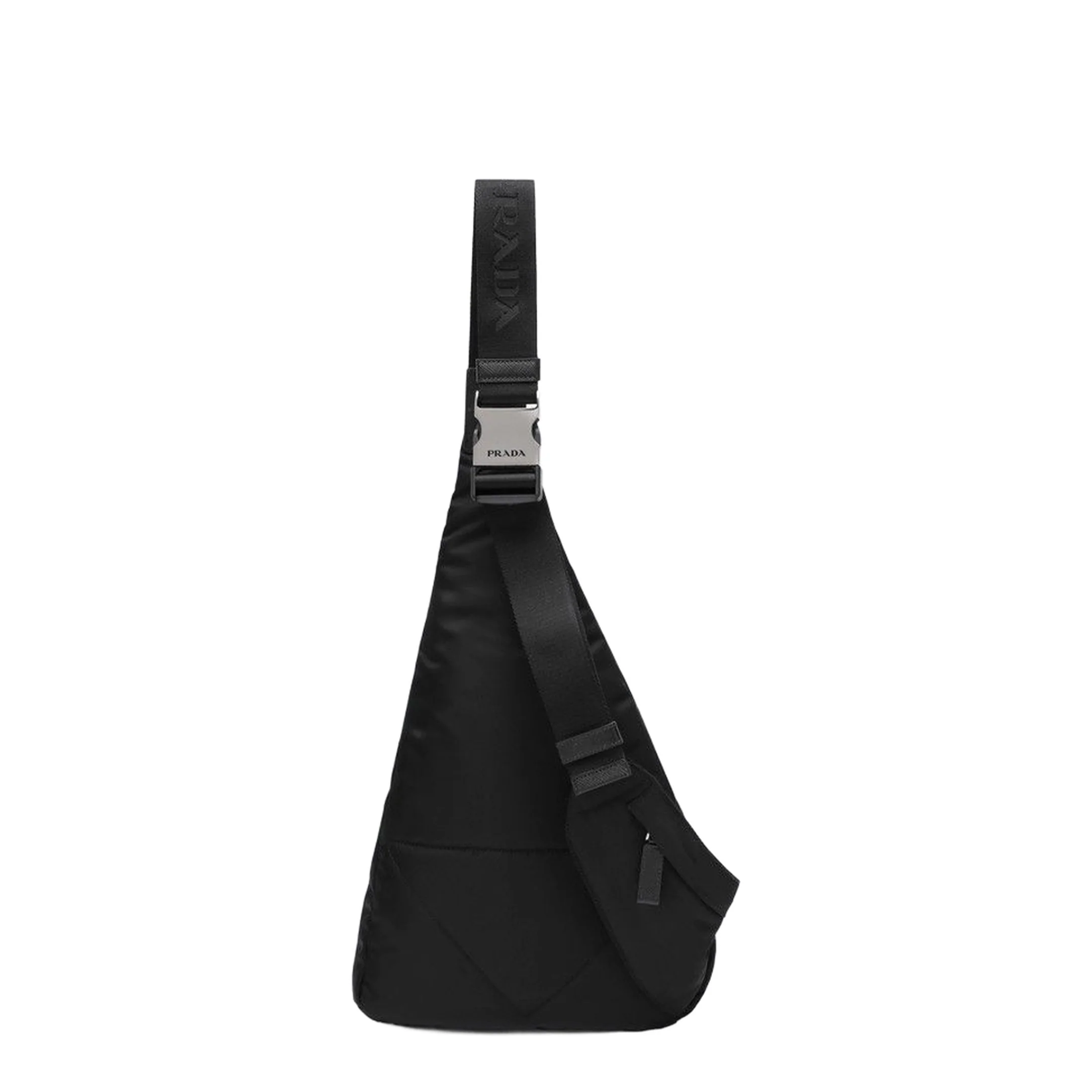 Nylon Black Leather Backpack - Image 2