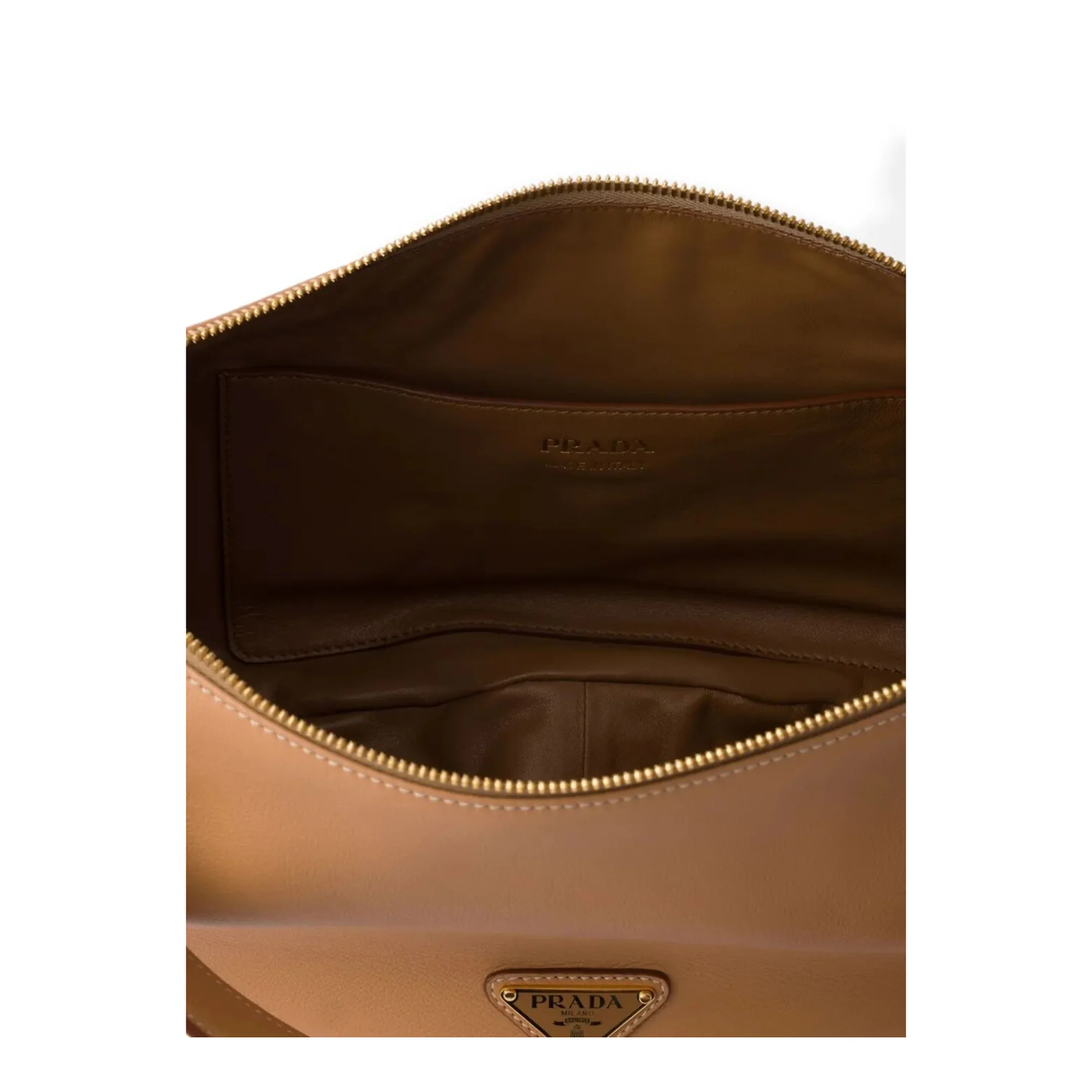Peach Leather Large Crossbody Bag - Image 4