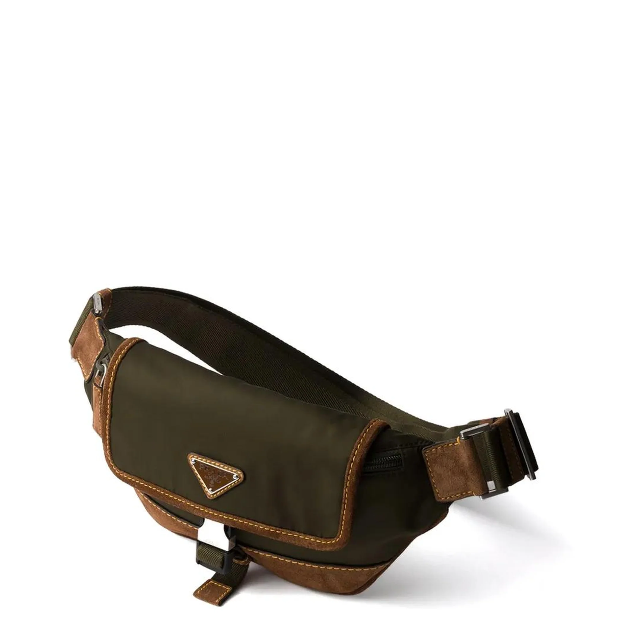 Re-Nylon and Suede Fanny Pack - Image 4