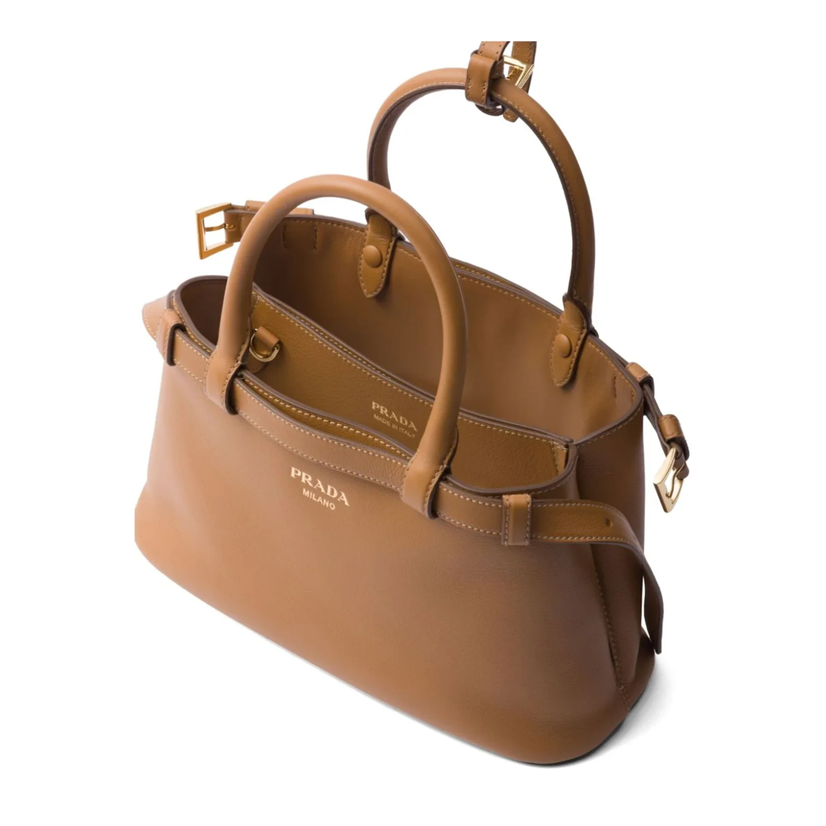 Small Belted Leather Two-Way Bag - Image 3