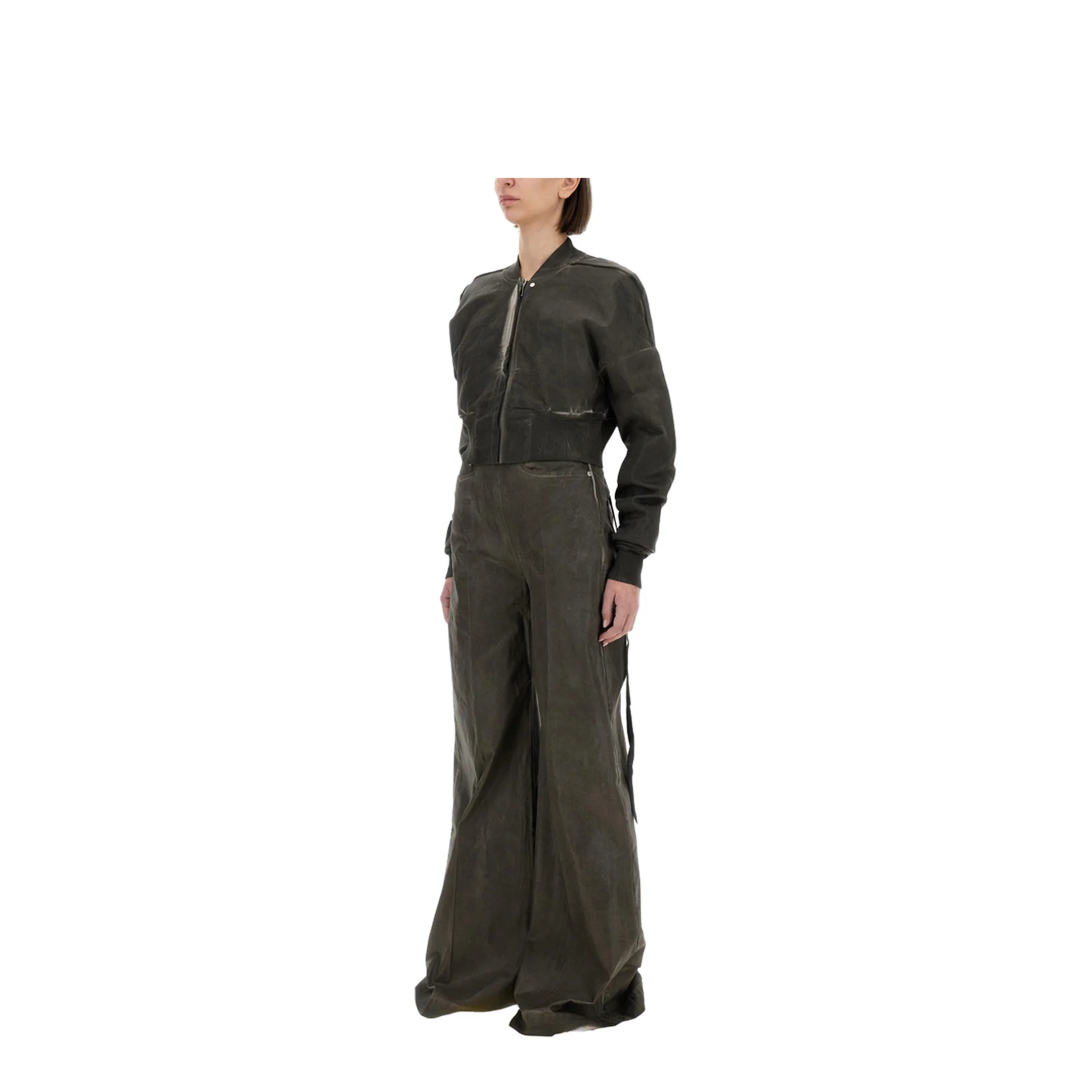 Cropped Bomber Jacket Flight JKT - Image 2