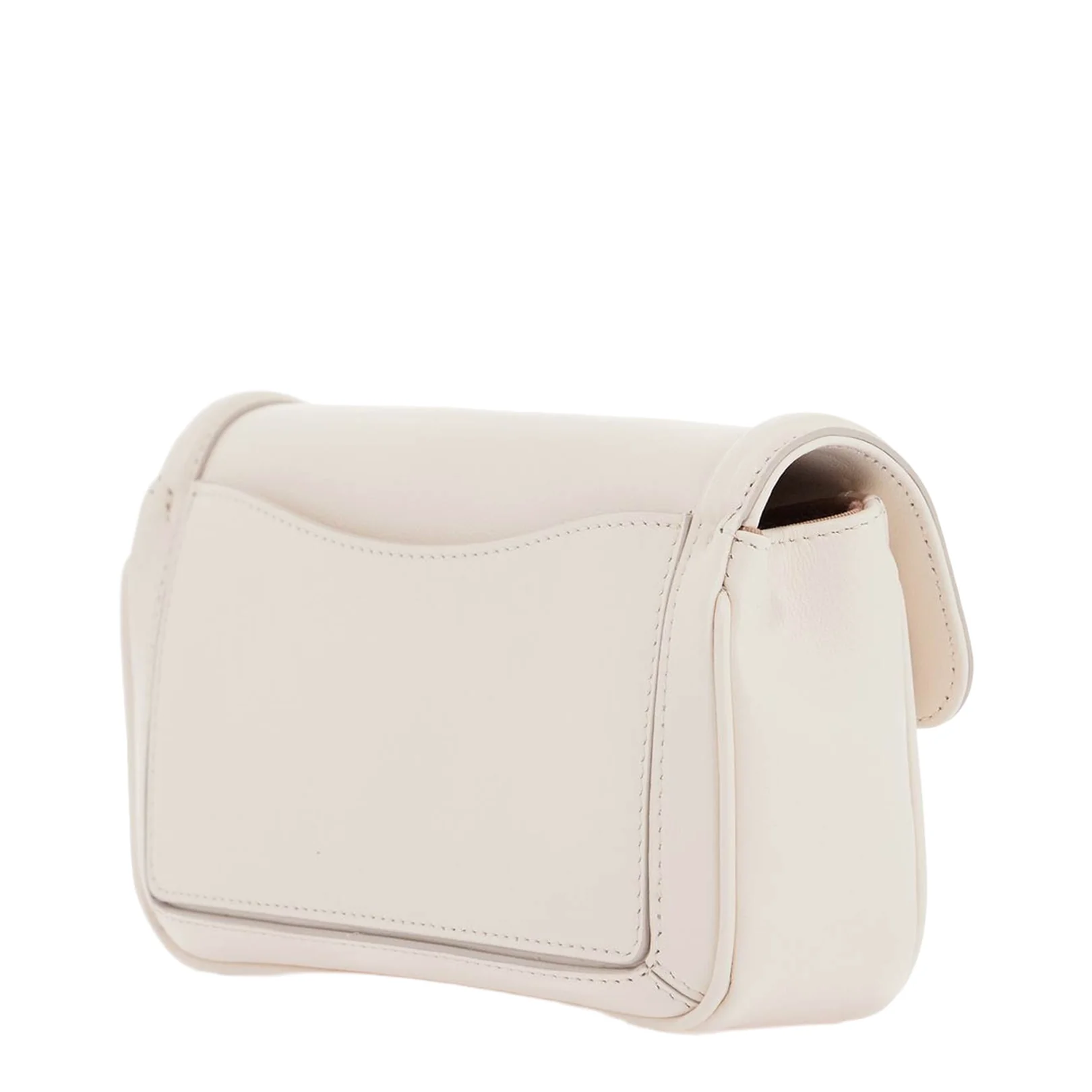 Crossbody Bag Leather White - Image 2