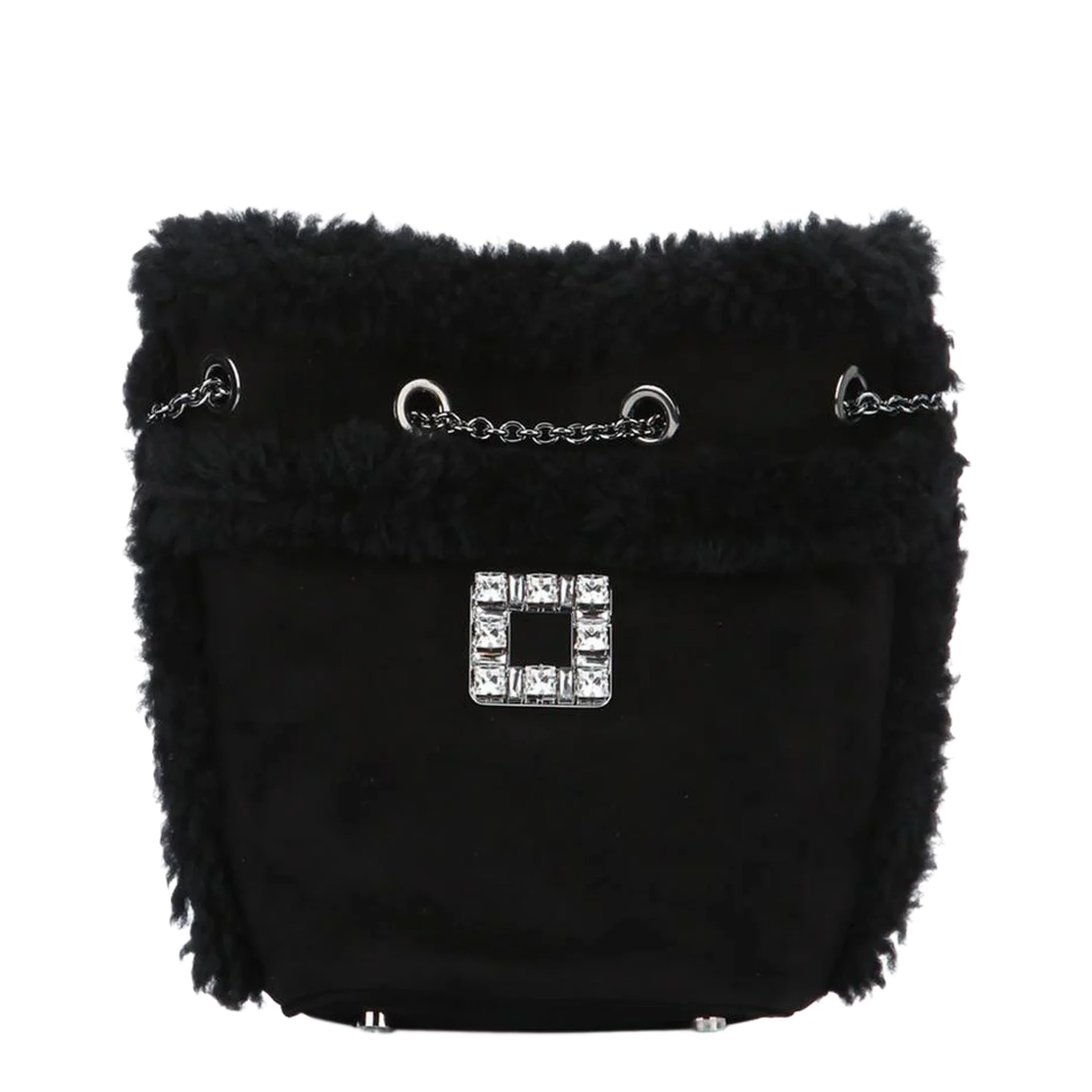 Très Backpack in Suede and Shearling