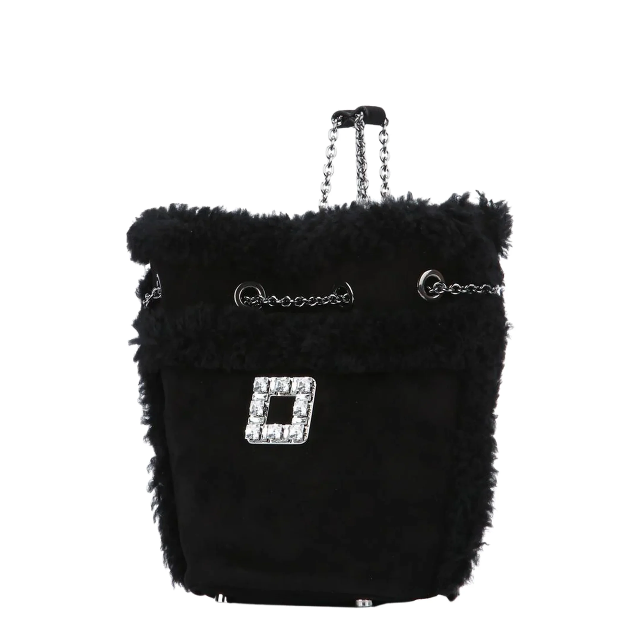 Très Backpack in Suede and Shearling - Image 2