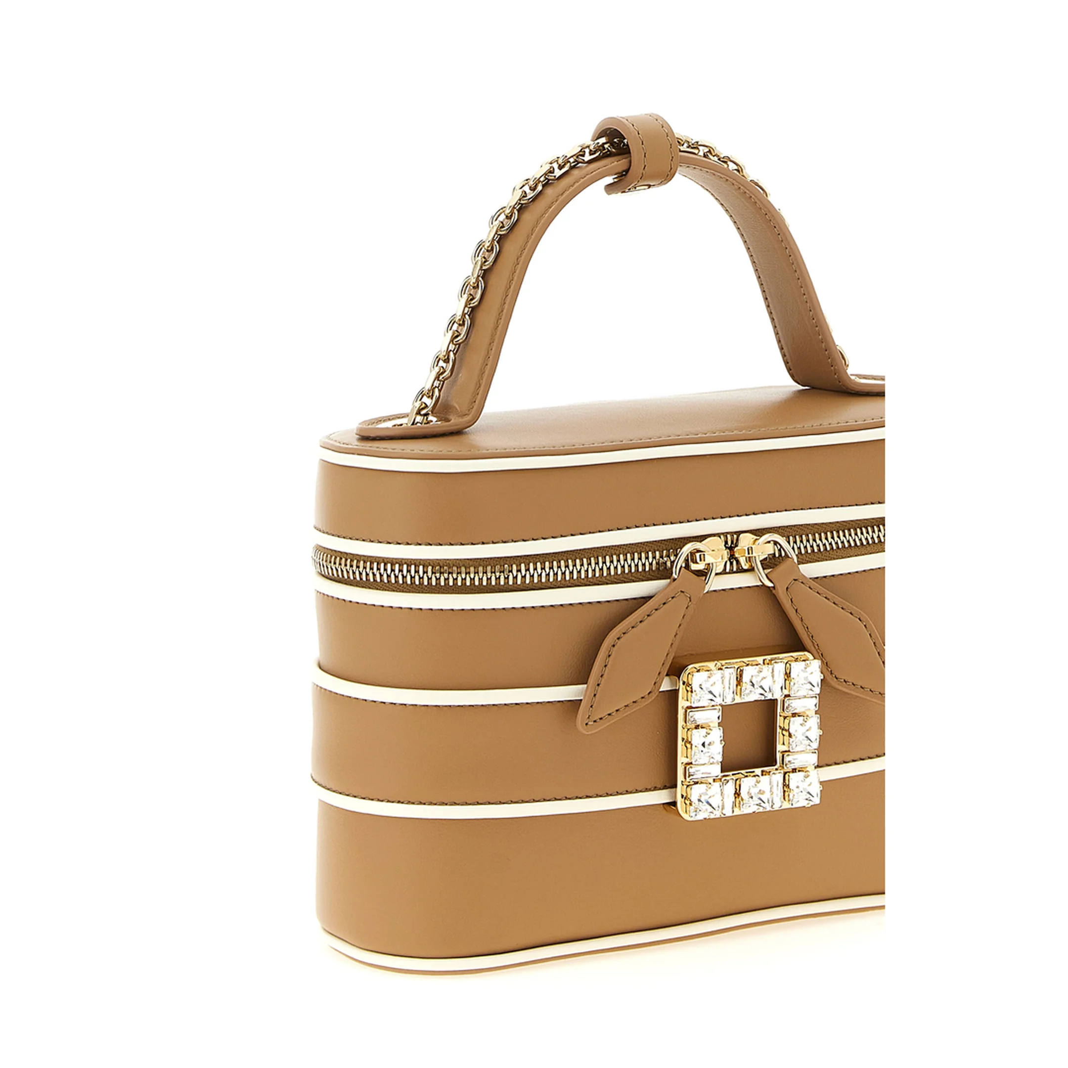 Vanity Très Vivier Micro Bag in Leather - Camel - Image 3