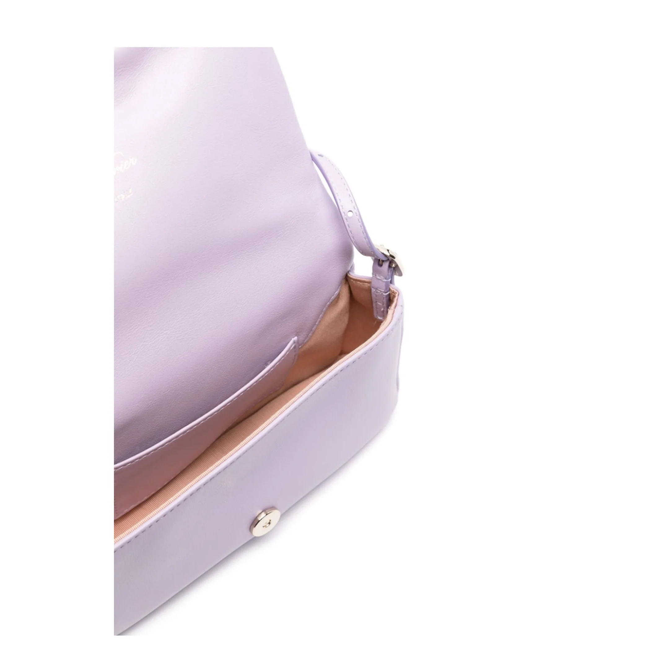 Purple Calf Leather Shoulder Bag - Image 5