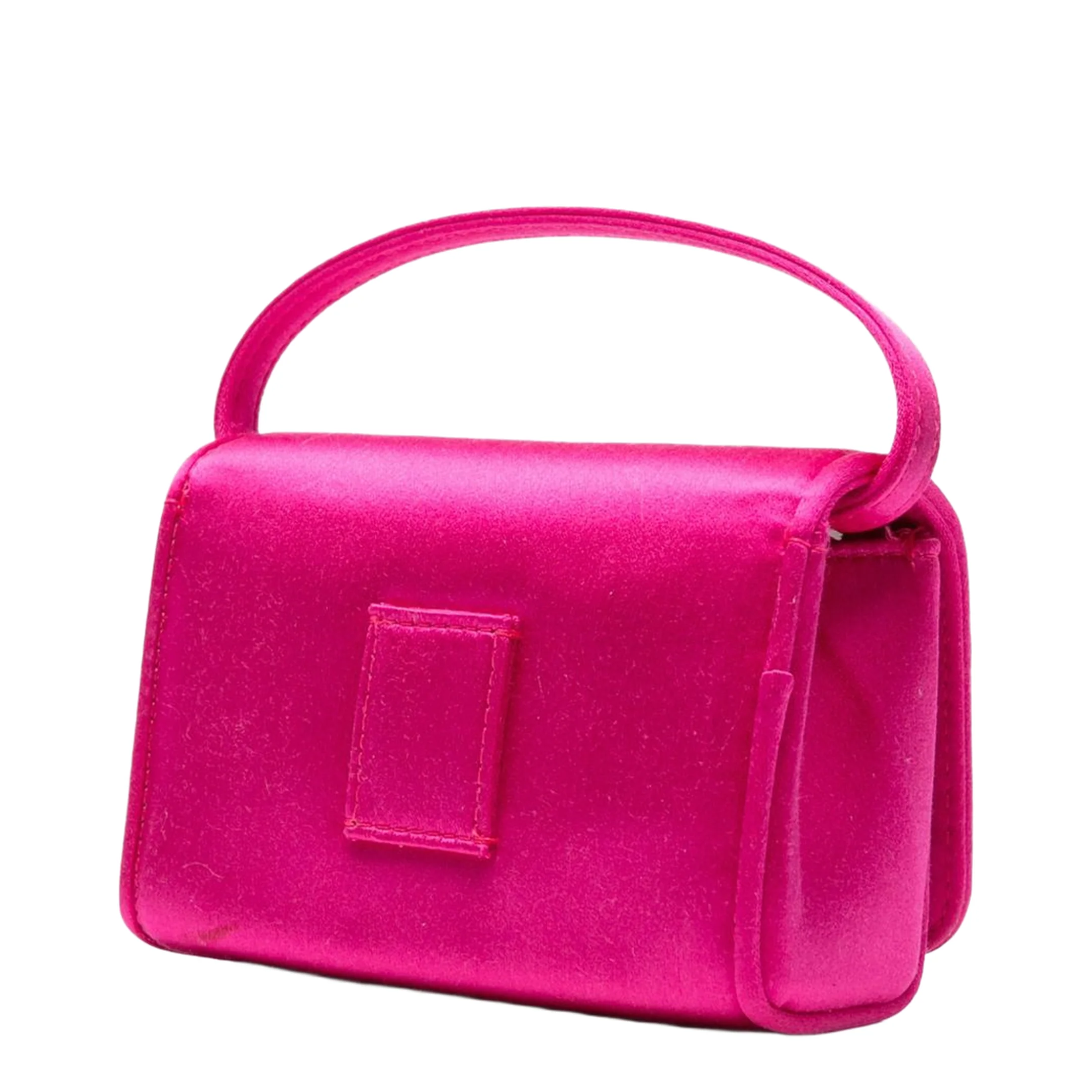 Crystal Mini Leather Shoulder Bag - Pink - Image 2