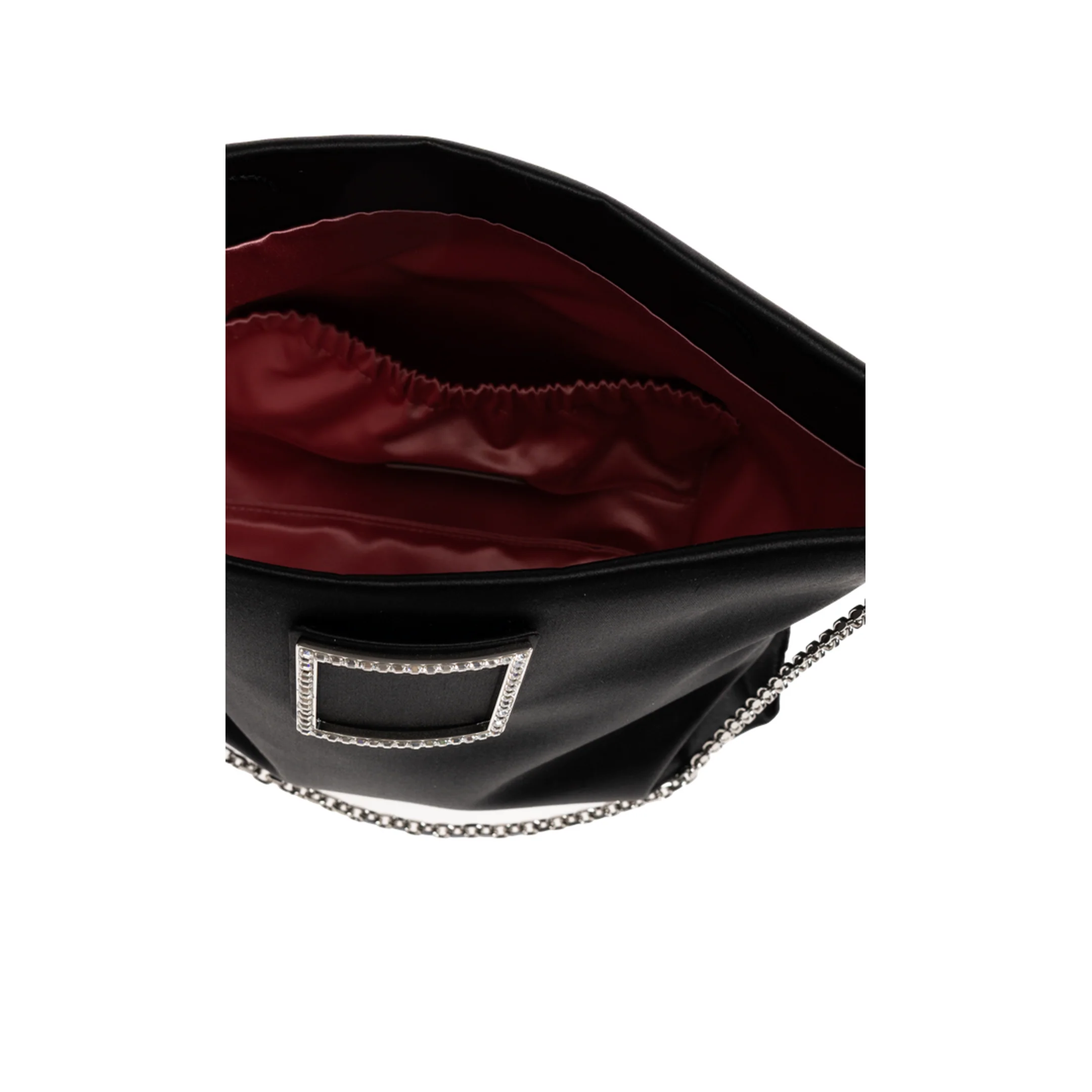 Trompette Chain Clutch Bag -  Black - Image 4
