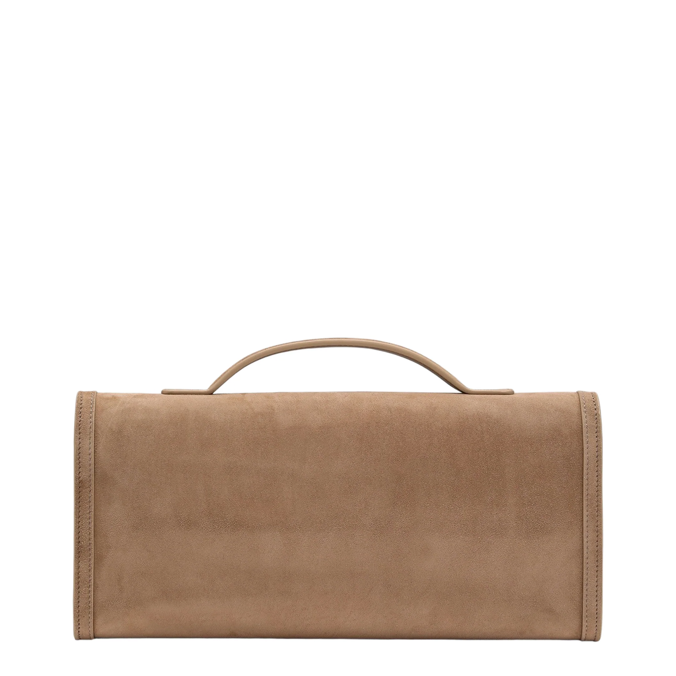 Suede Leather Clutch Bag - Image 2