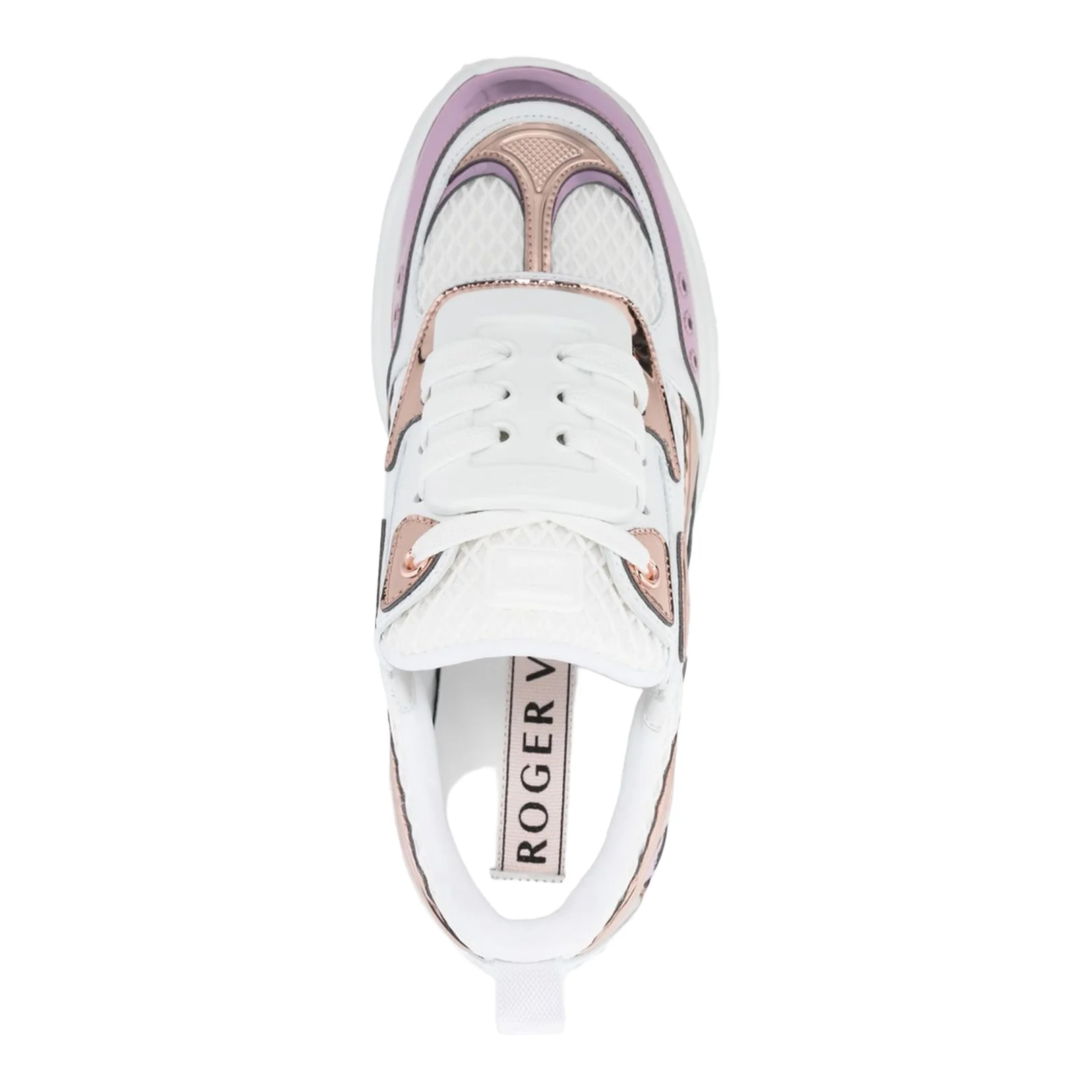 Viv' on the Run Sneakers in Leather and Fabric - Image 2