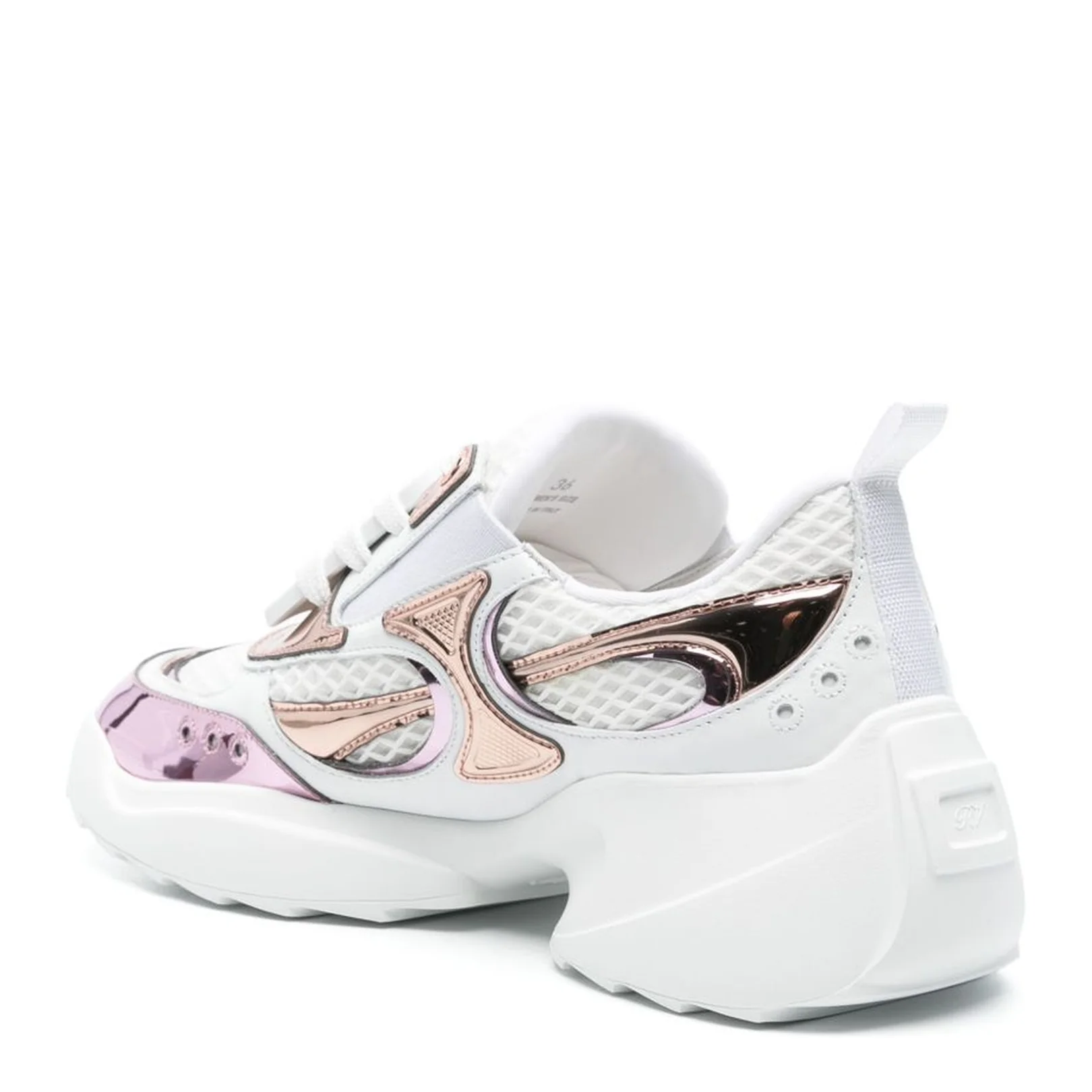Viv' on the Run Sneakers in Leather and Fabric - Image 4