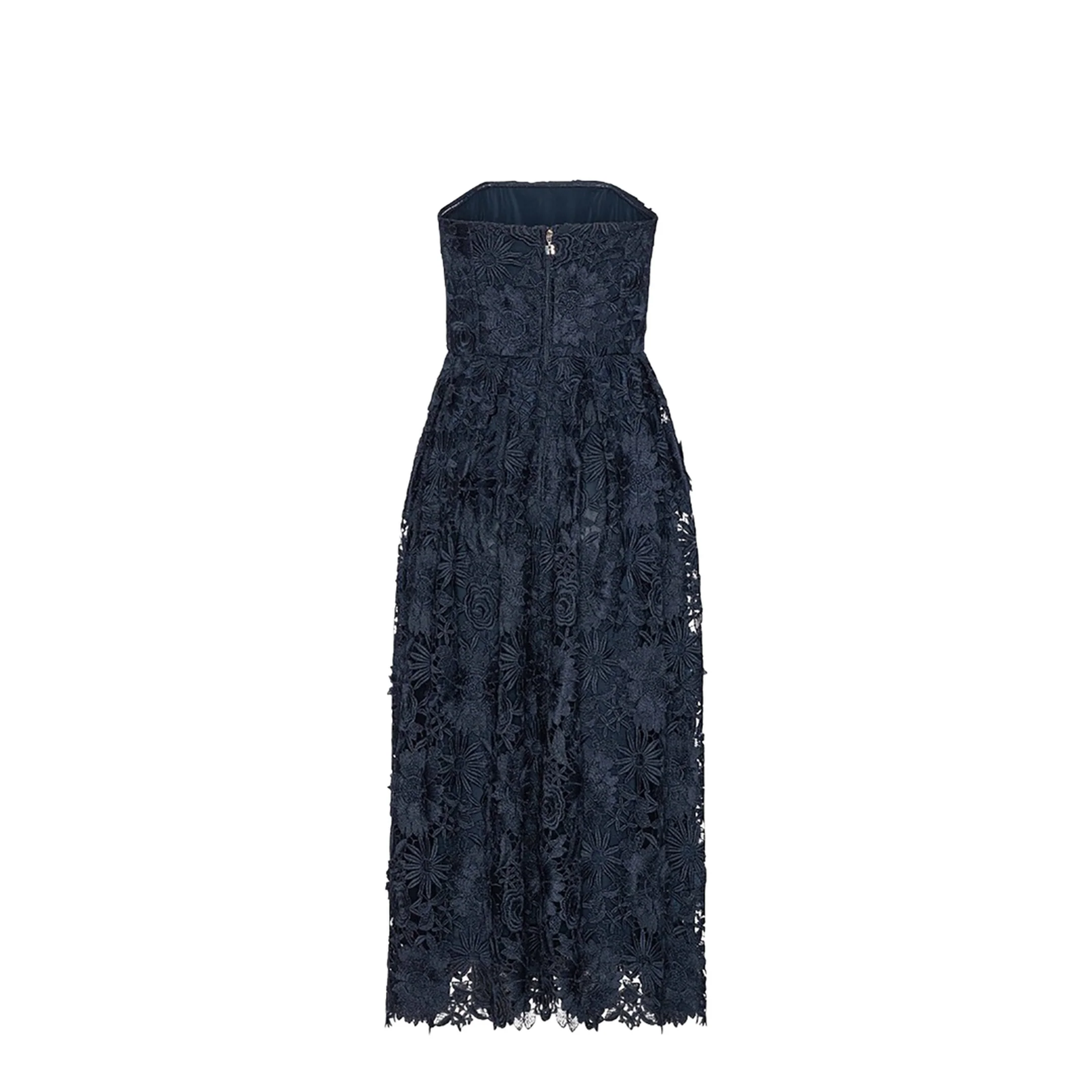 3D Lace Flared Midi Dress - Image 2