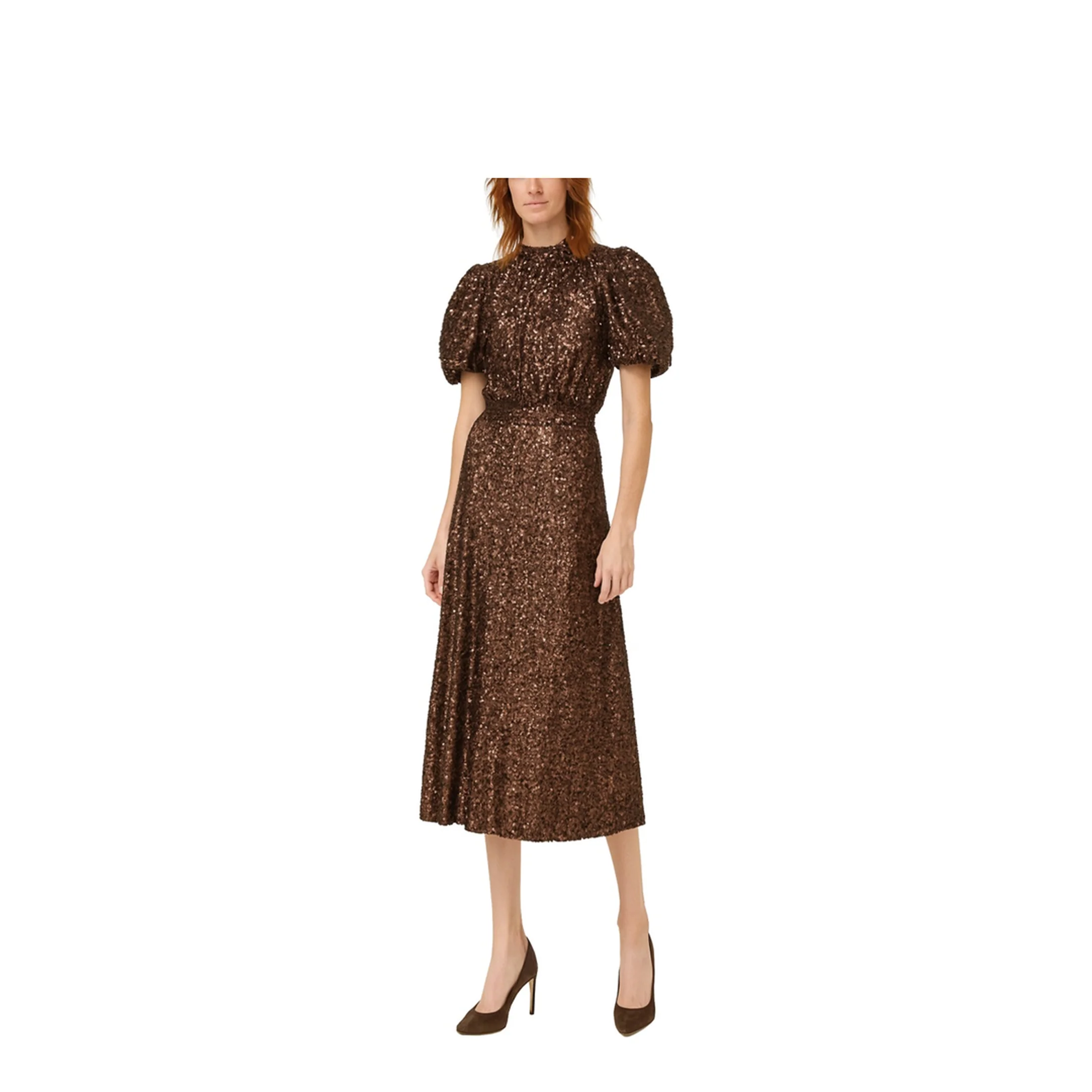 Midi Dress With Sequins - Image 2
