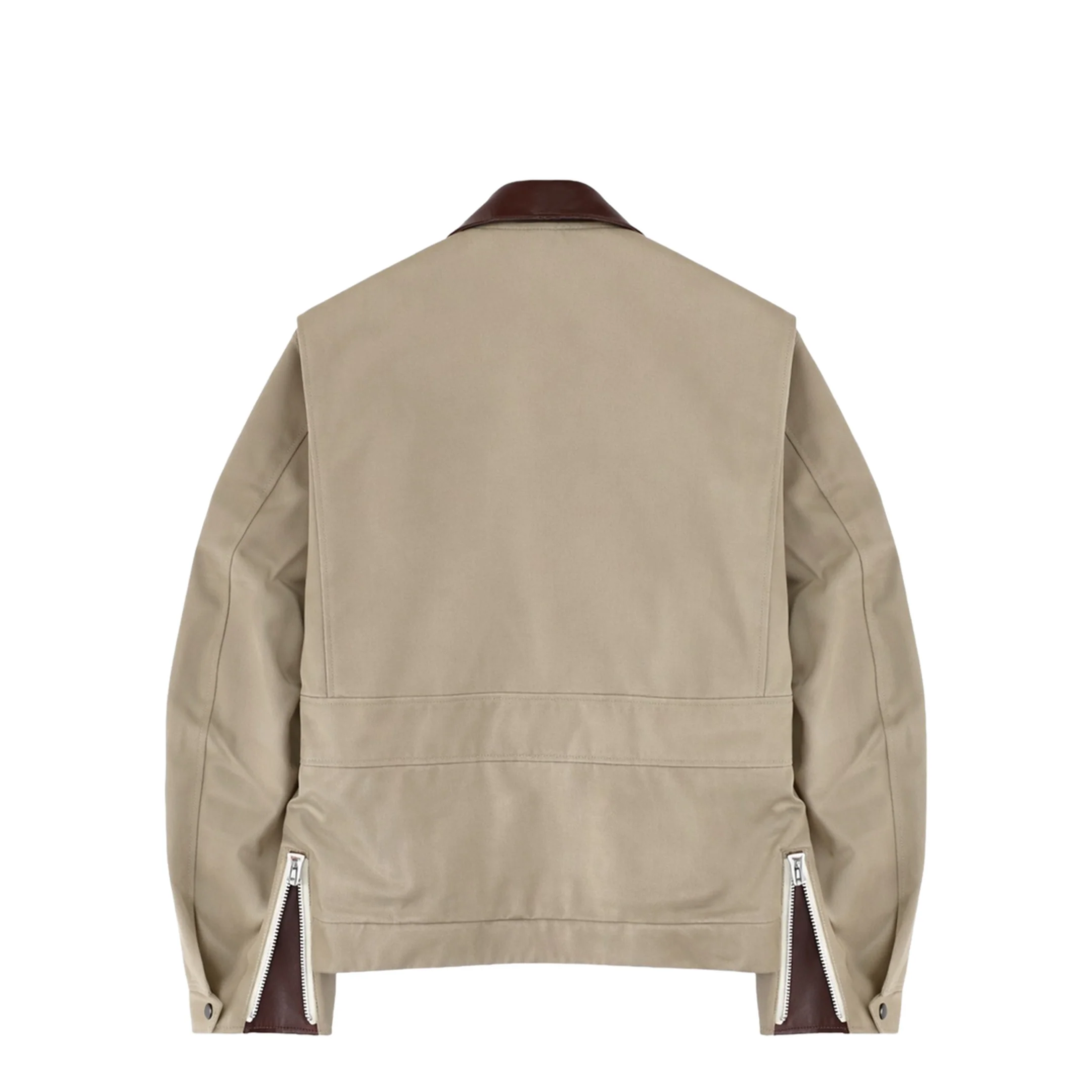 Jacket with Leather Collar - Image 2