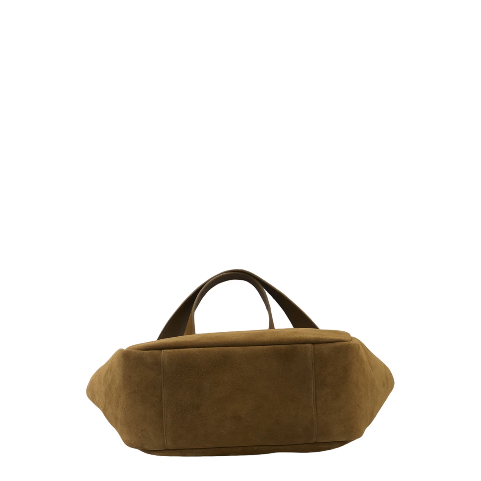 Biscuit Suede Leather Le 5 A 7 Bea Shopping Bag - Image 3
