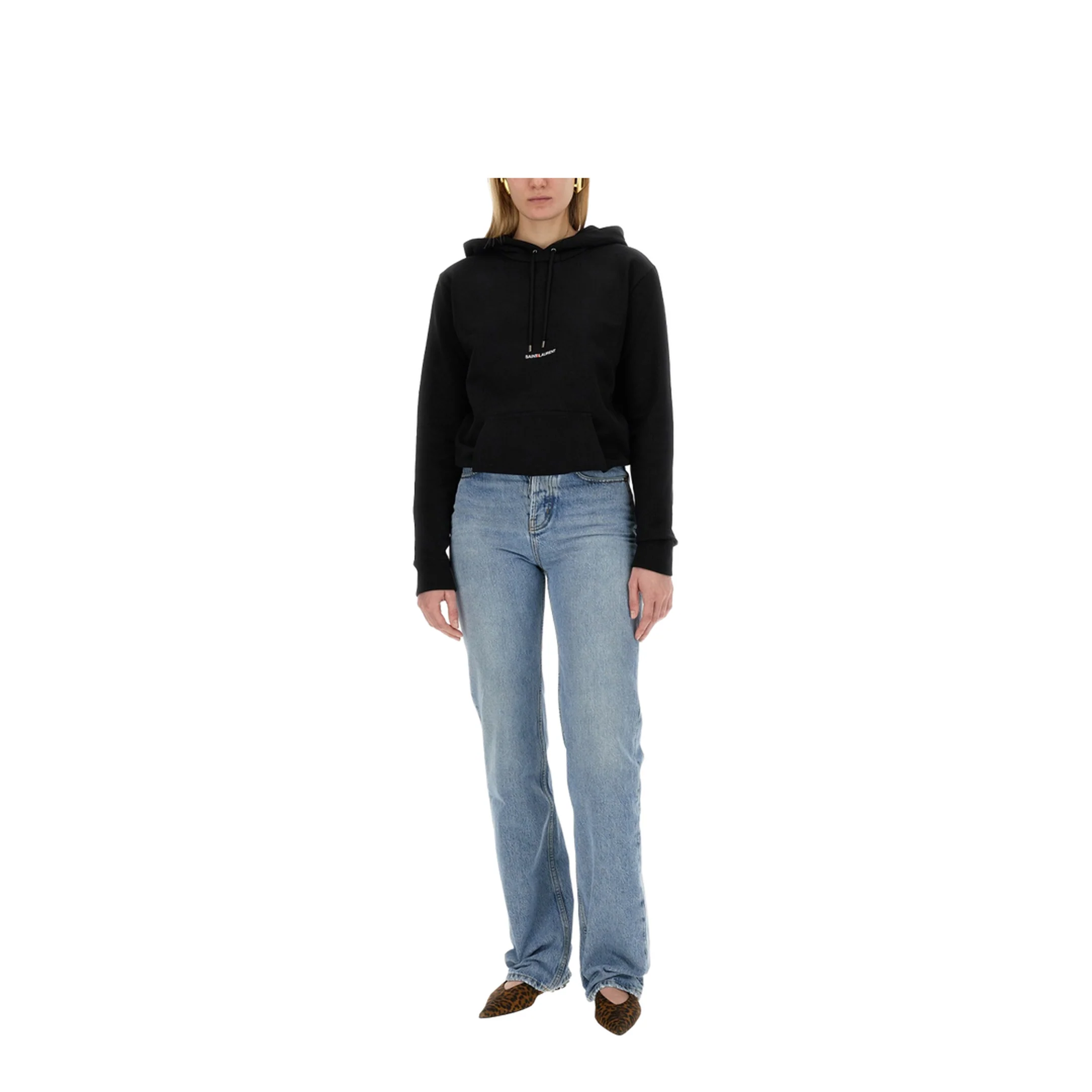 Black Cotton Sweatshirt - Image 3