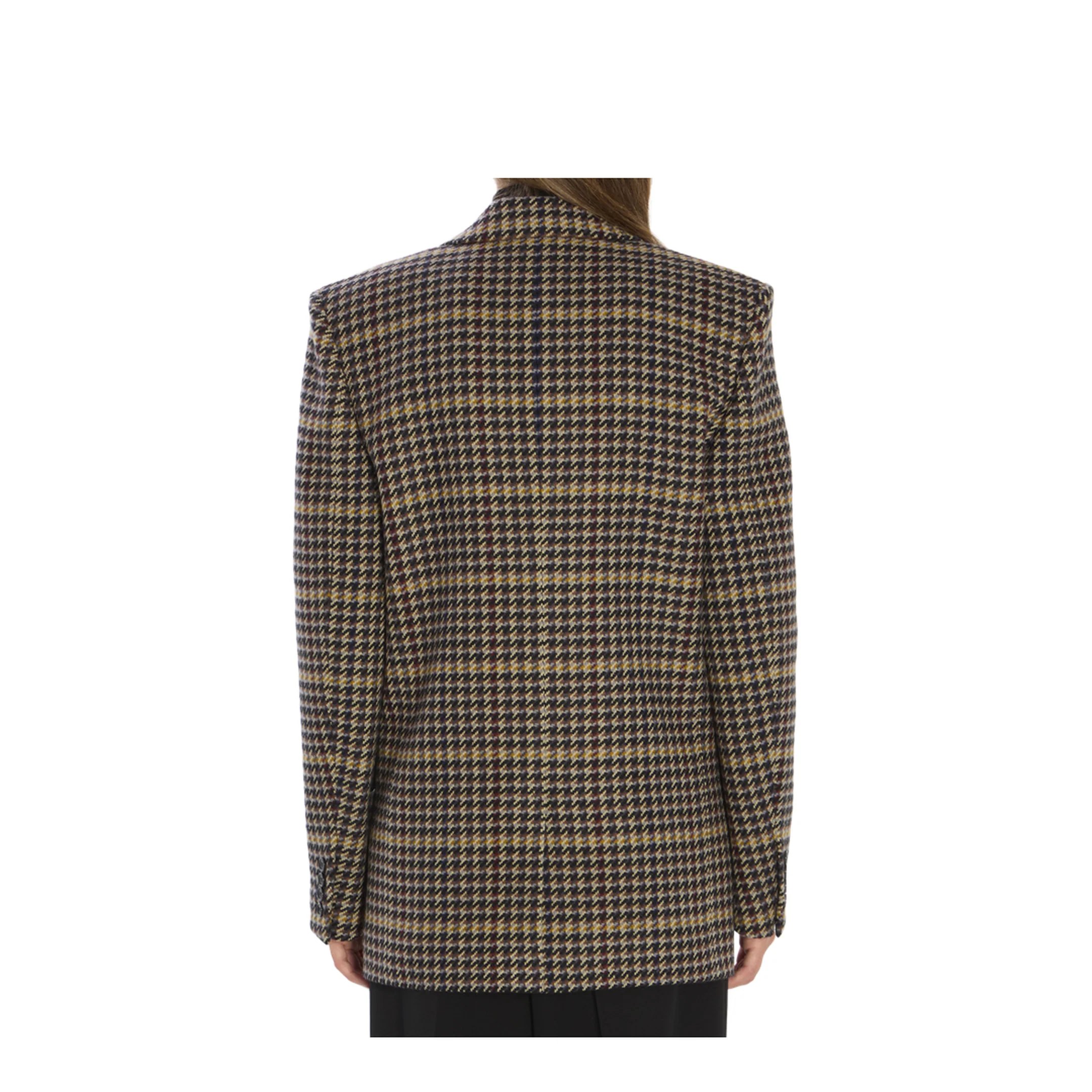 Brown Double-Breasted Jacket with Notched Revers - Image 4