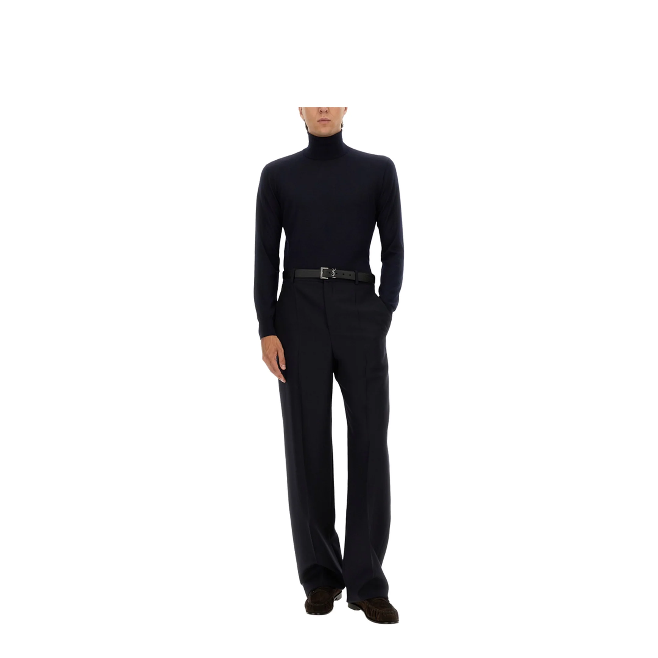 Chiné Wool Trousers - Image 2