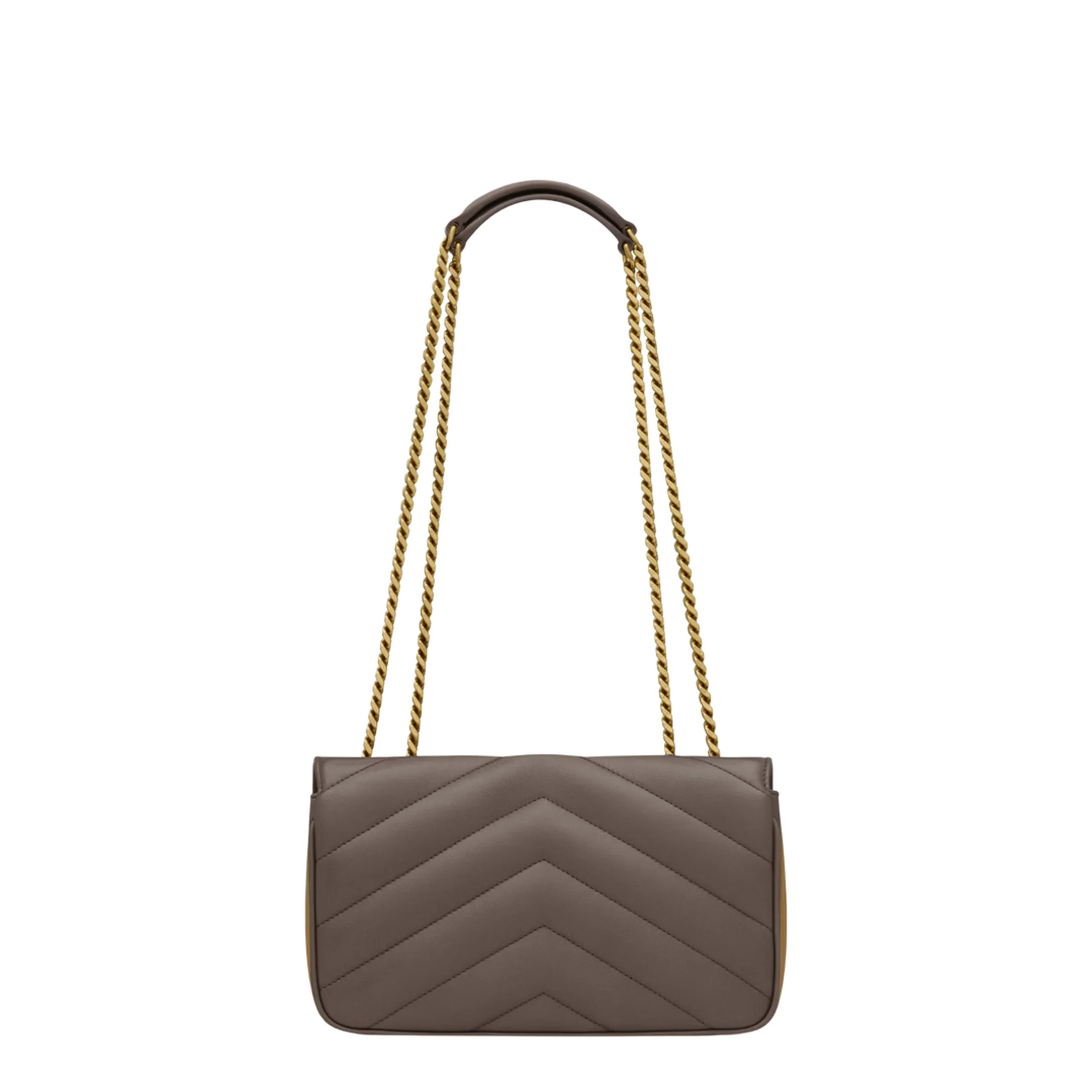 Loulou Small Leather Shoulder Bag - Urban Grey - Image 2