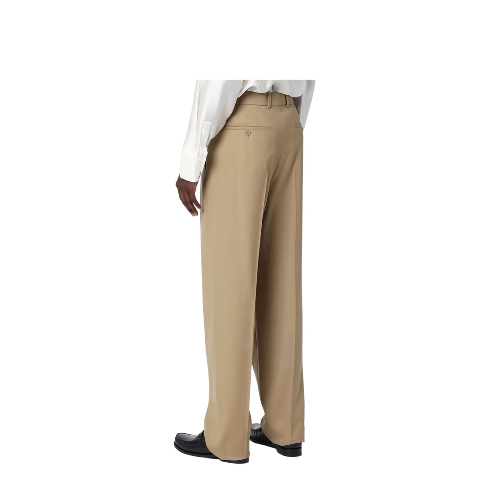 High-Waisted Pants in Wool Gabardine - Image 2