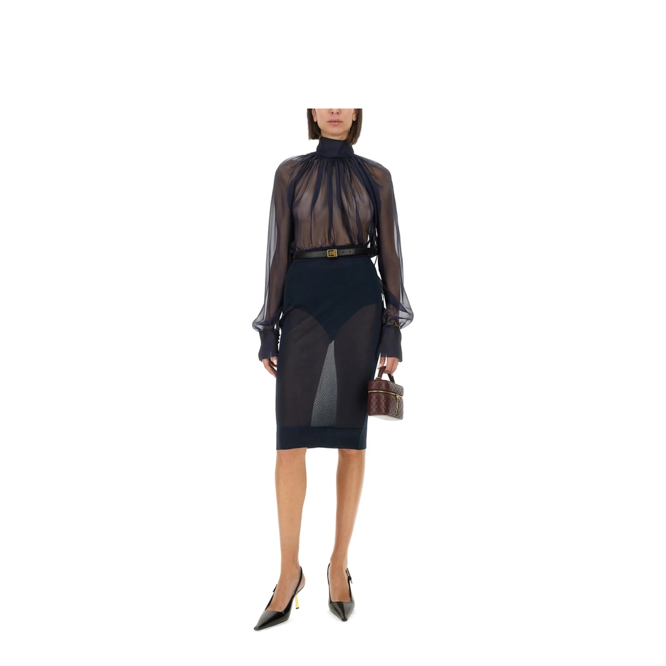 Knit Pencil Skirt - Image 2