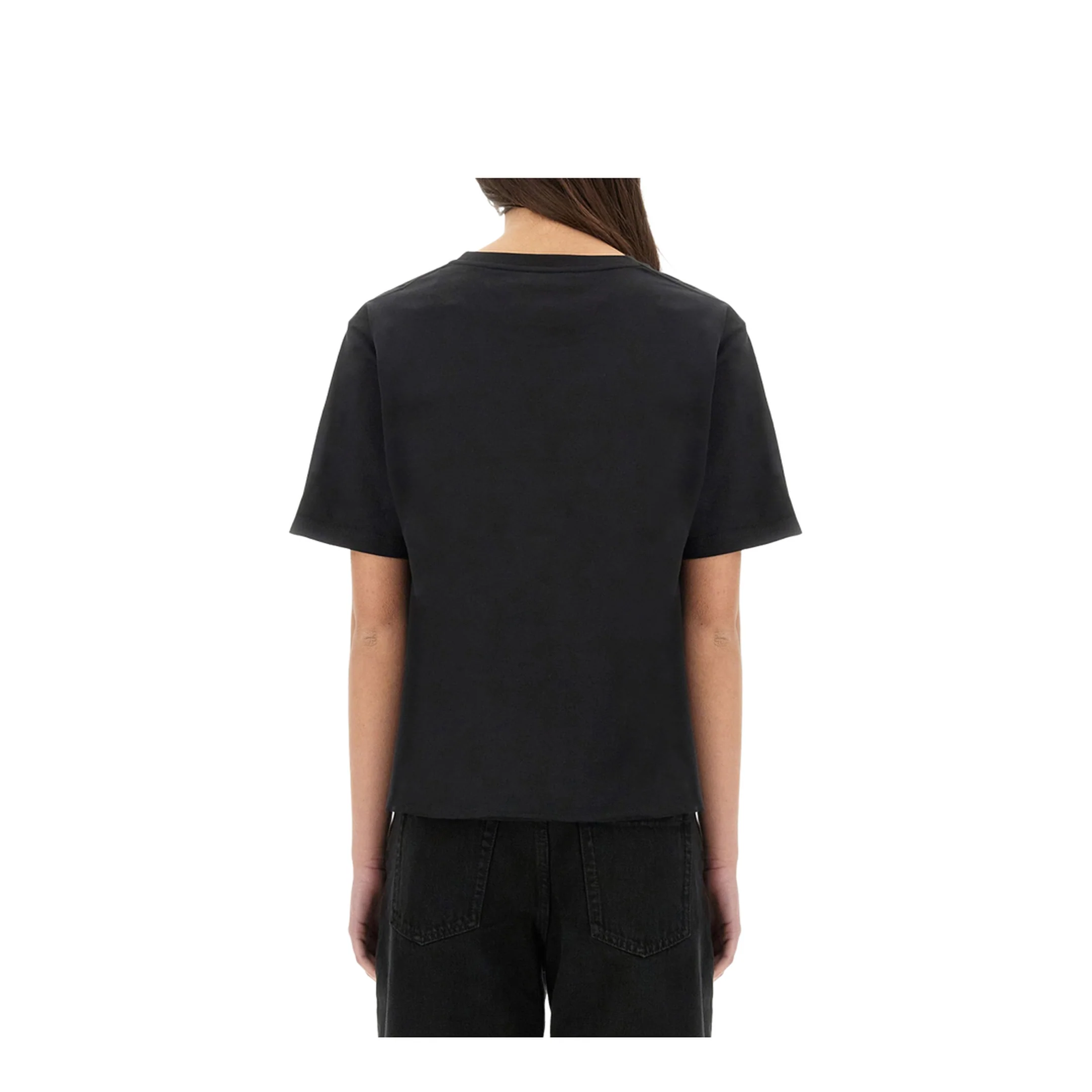 Logo Lettering Print Black Tee - Image 3