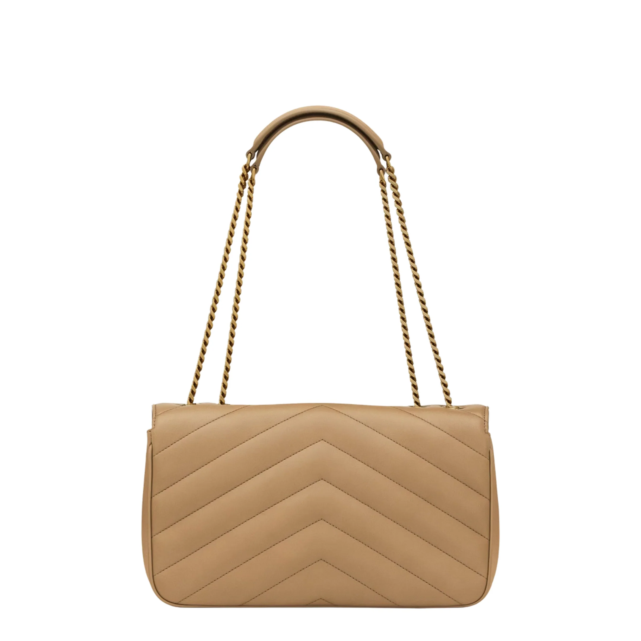 LOULOU Medium Lambskin Shoulder Bag - Natural Tan - Image 2
