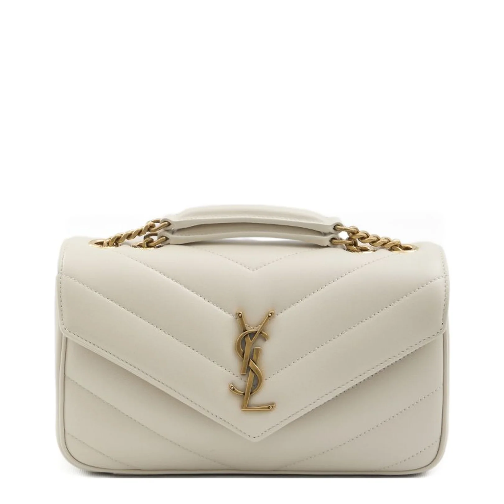 Loulou Small Chain Bag in Matelassé Lambskin