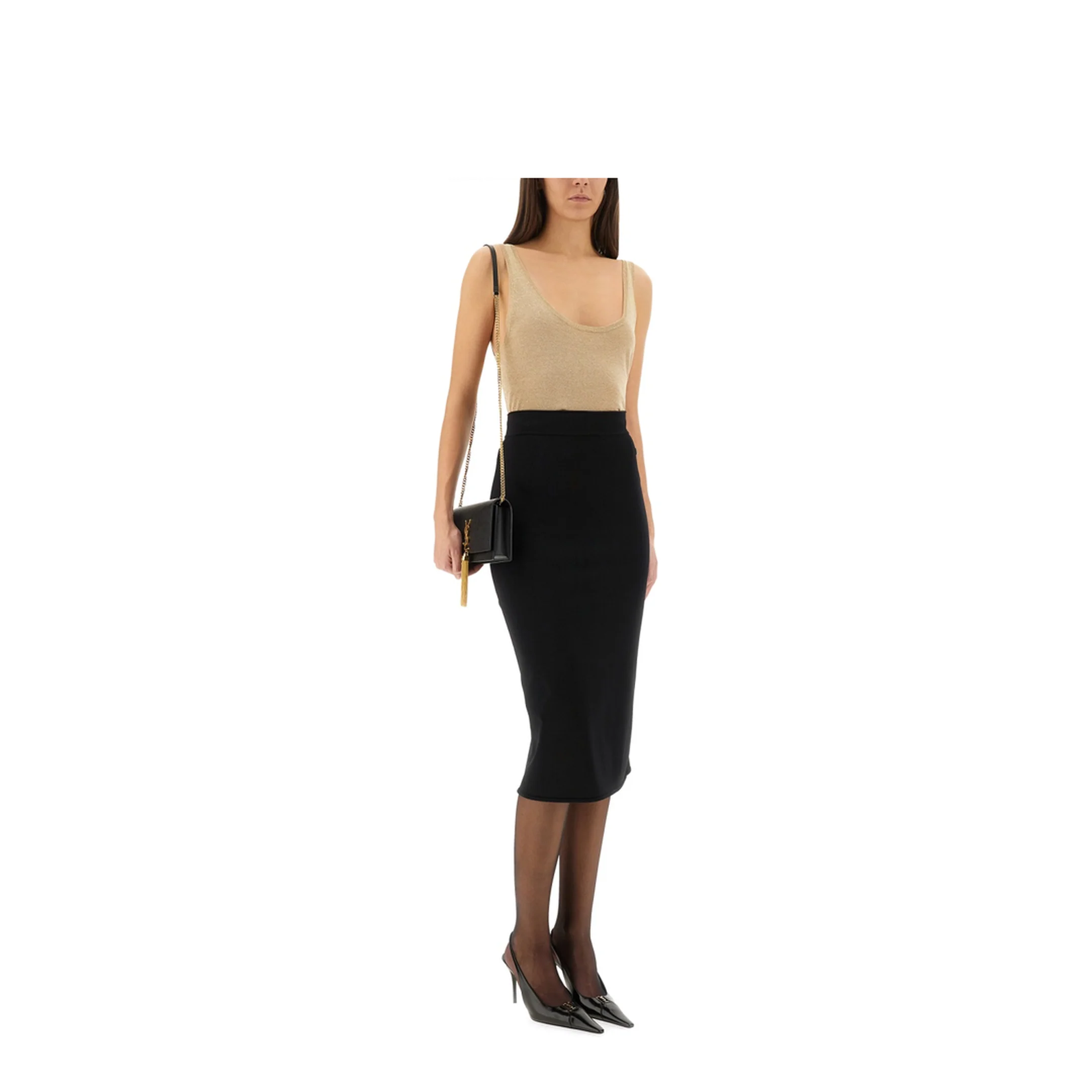 Lurex Knit Tank Top - Image 2