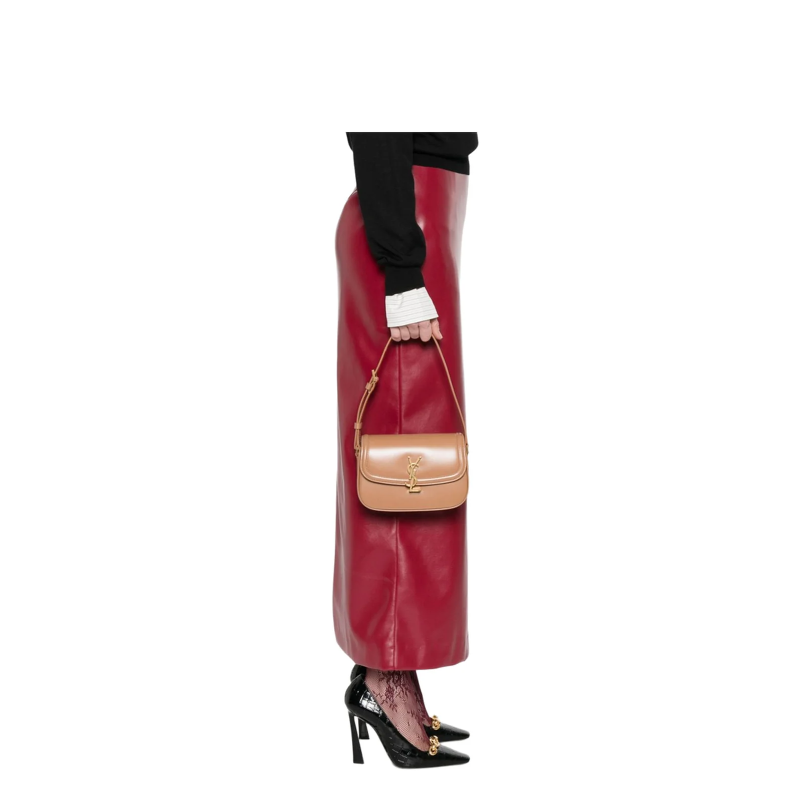 Solferino Mini Leather Shoulder Bags - Brown - Image 5