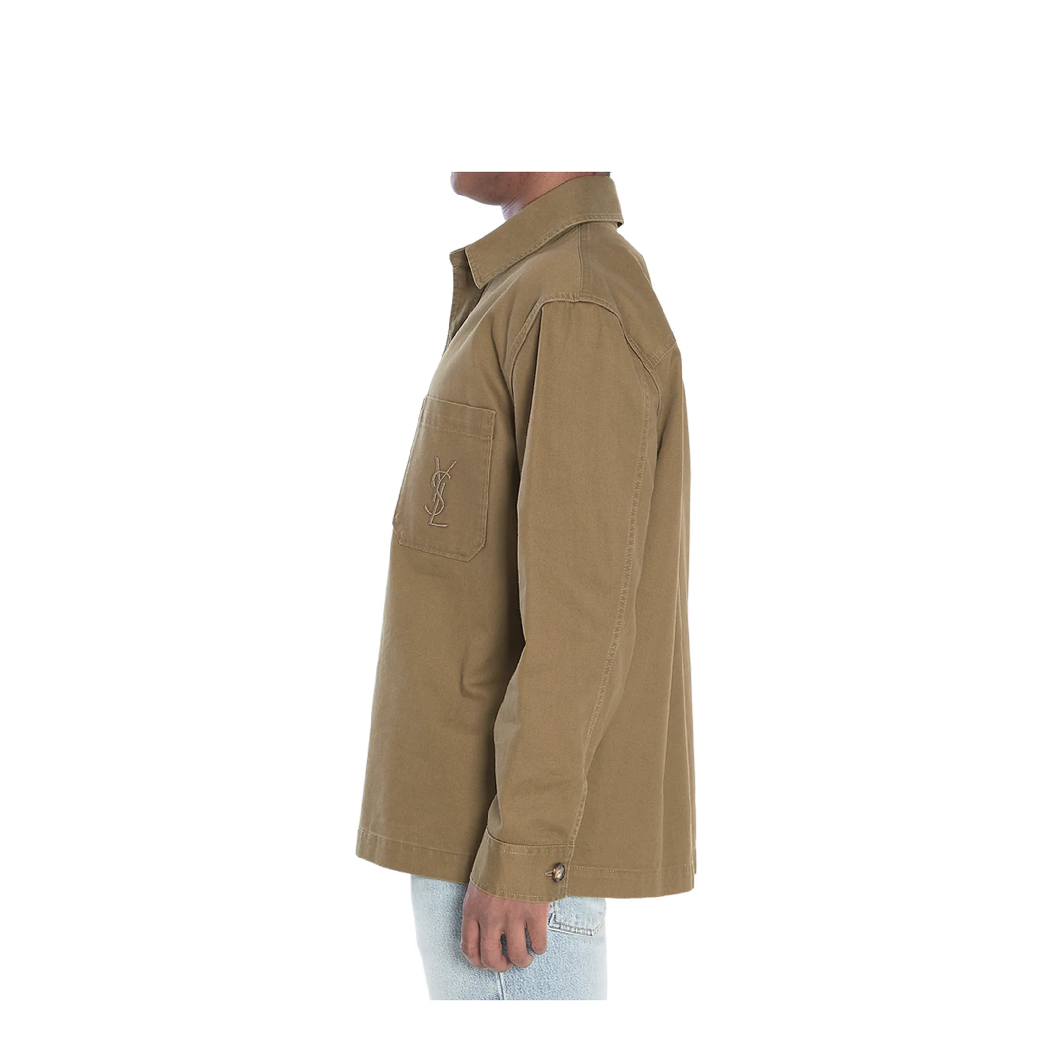 CASSANDRE Overshirt in Cotton Linen Gabardine - Image 3
