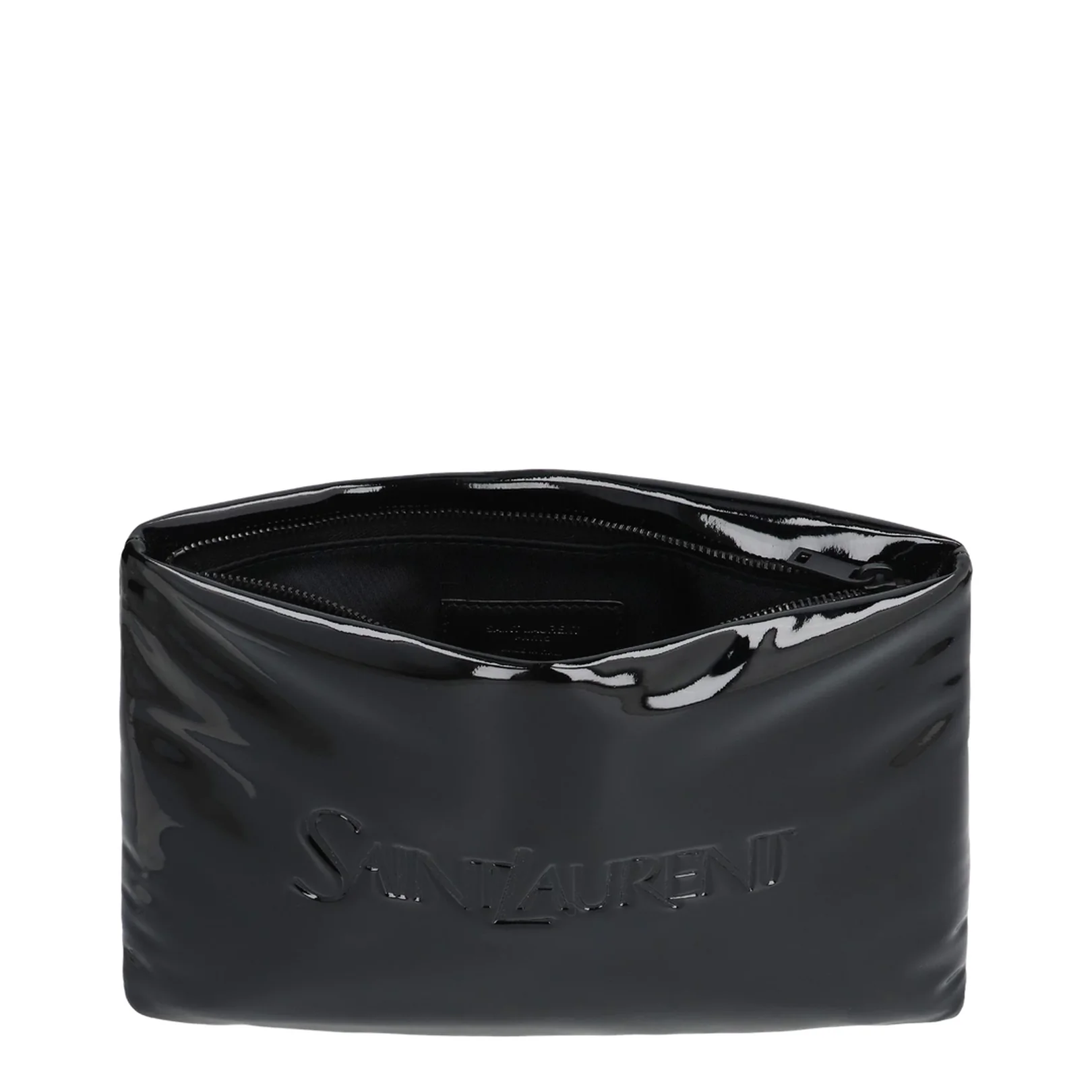Puffy Small Leather Clutch Bags - Black - Image 5