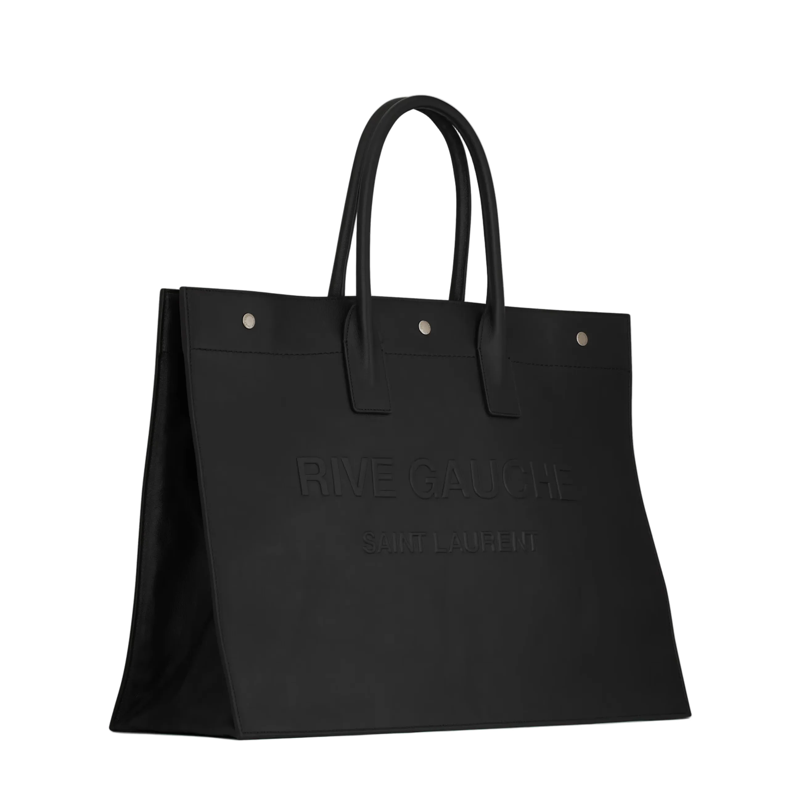 Rive Gauche Large Tote Bag In Smooth Leather - Image 4