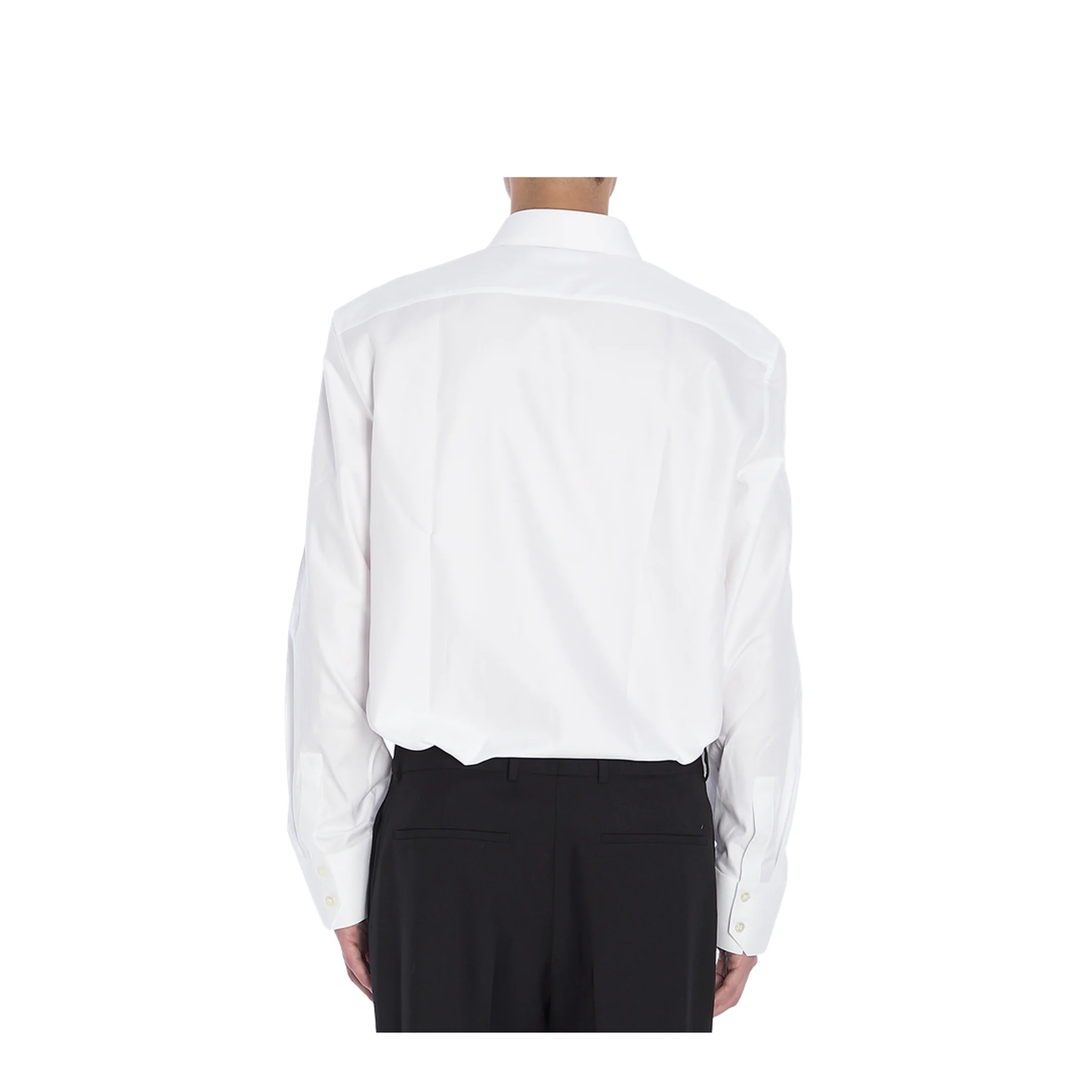 Shirt in Striped Cotton Poplin - Image 4