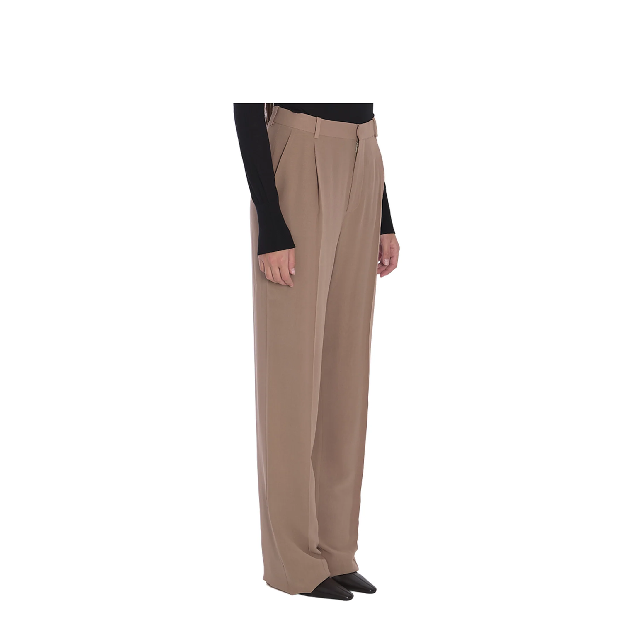 Silk Crêpe Trousers - Image 2