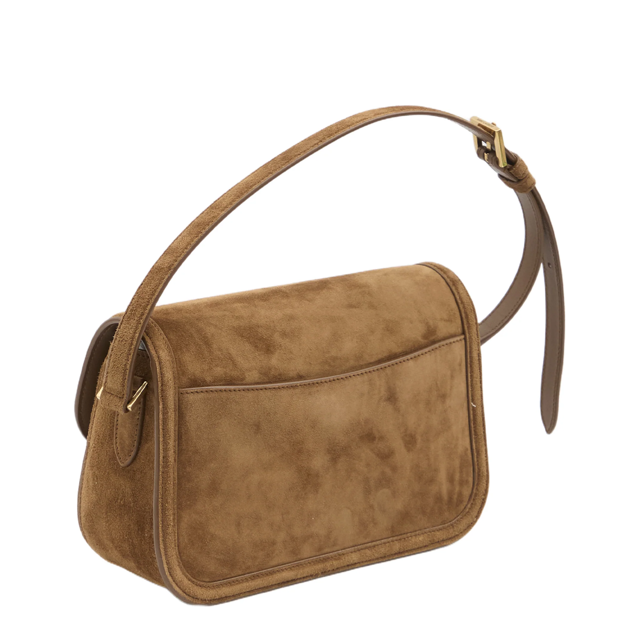 Solferino Medium Suede Shoulder Bags - Brown - Image 2