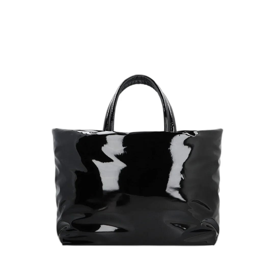 Maxi Tote In Patent Canvas - Image 3