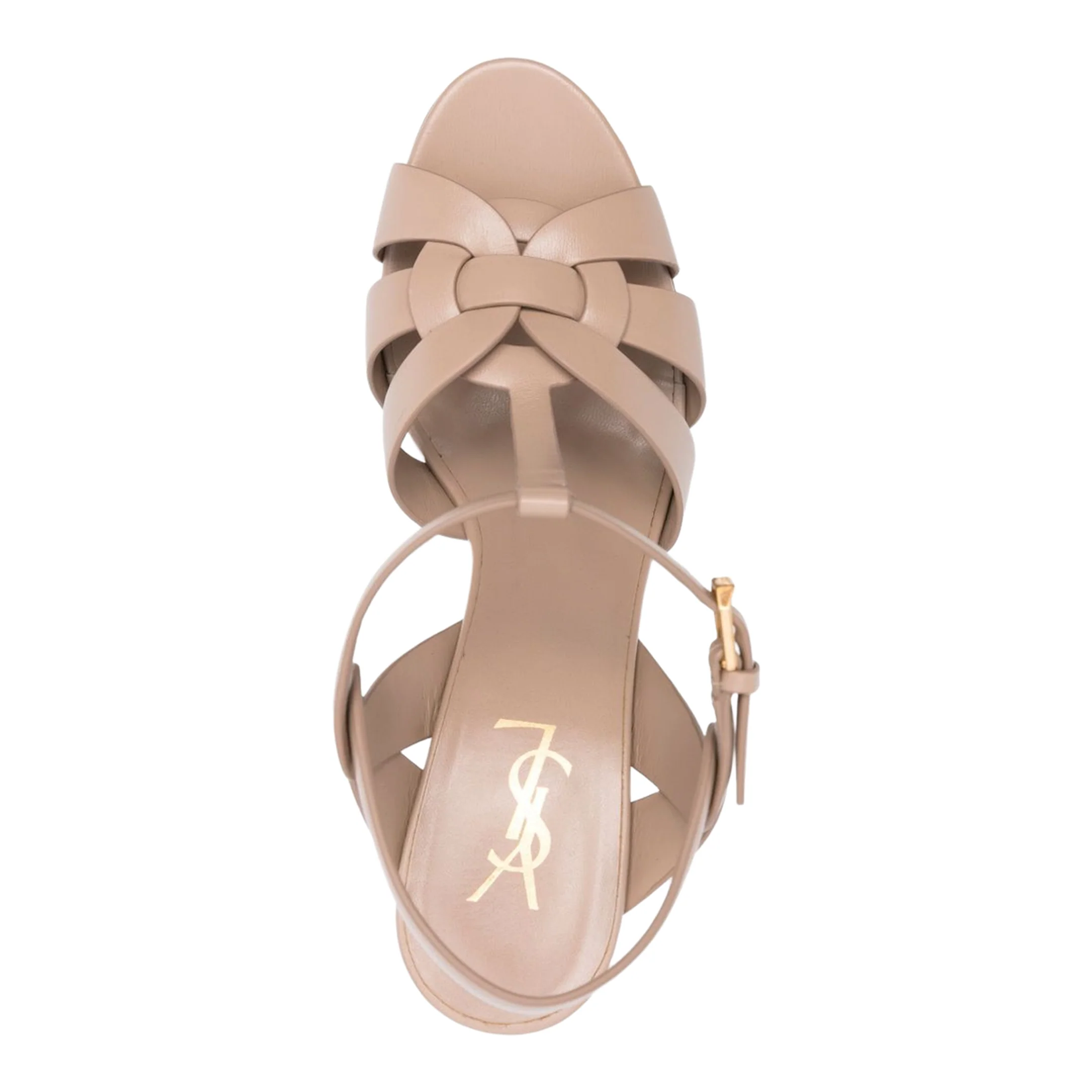 Tribute Platform Sandals in Smooth Leather - Image 4